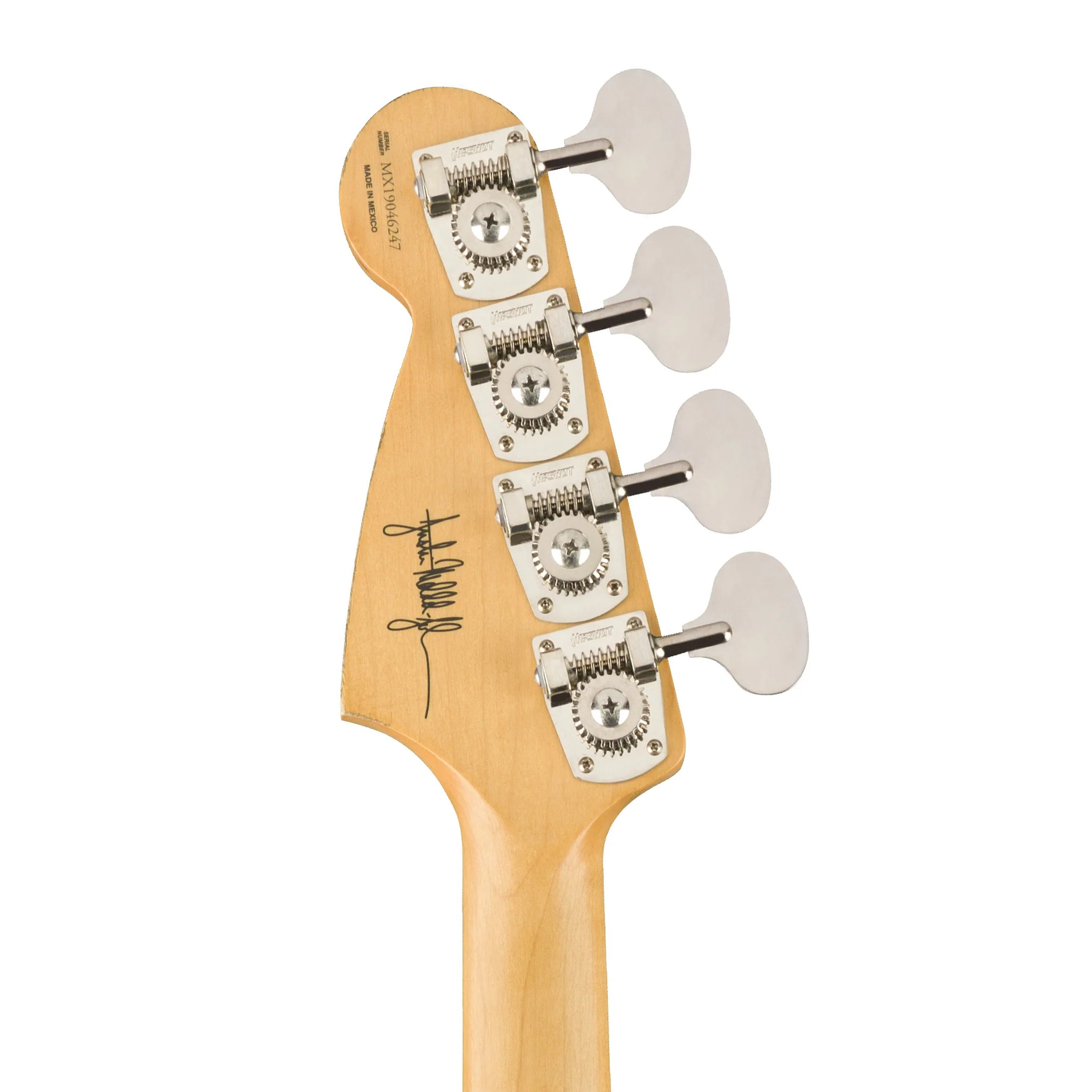 Fender Justin Meldal-Johnson Road Worn Mustang Bass Guitar, Black - Image 6