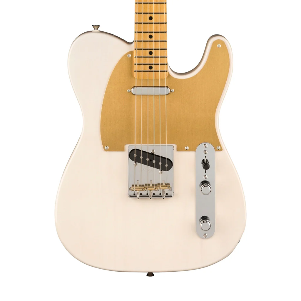 Fender JV Modified 50s Telecaster Electric Guitar, Maple FB, White Blonde - Image 3