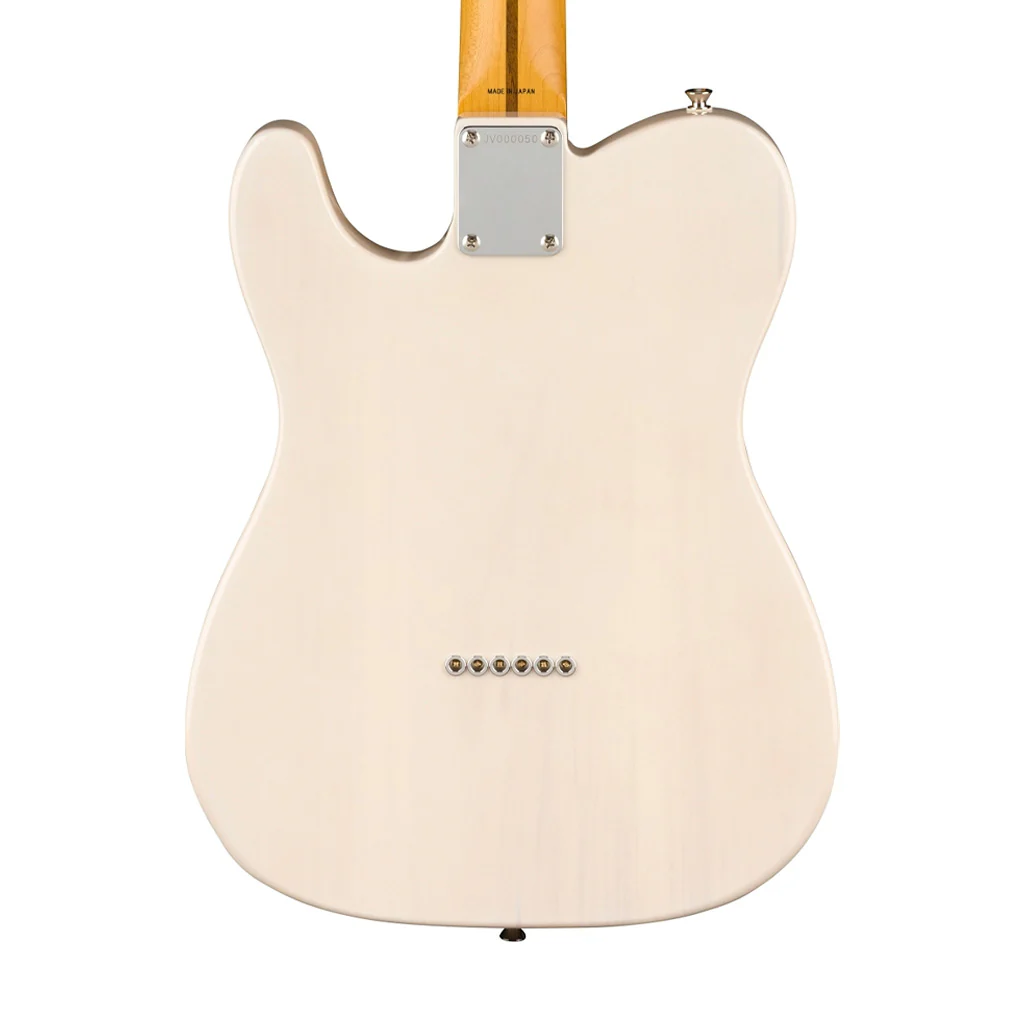 Fender JV Modified 50s Telecaster Electric Guitar, Maple FB, White Blonde - Image 4