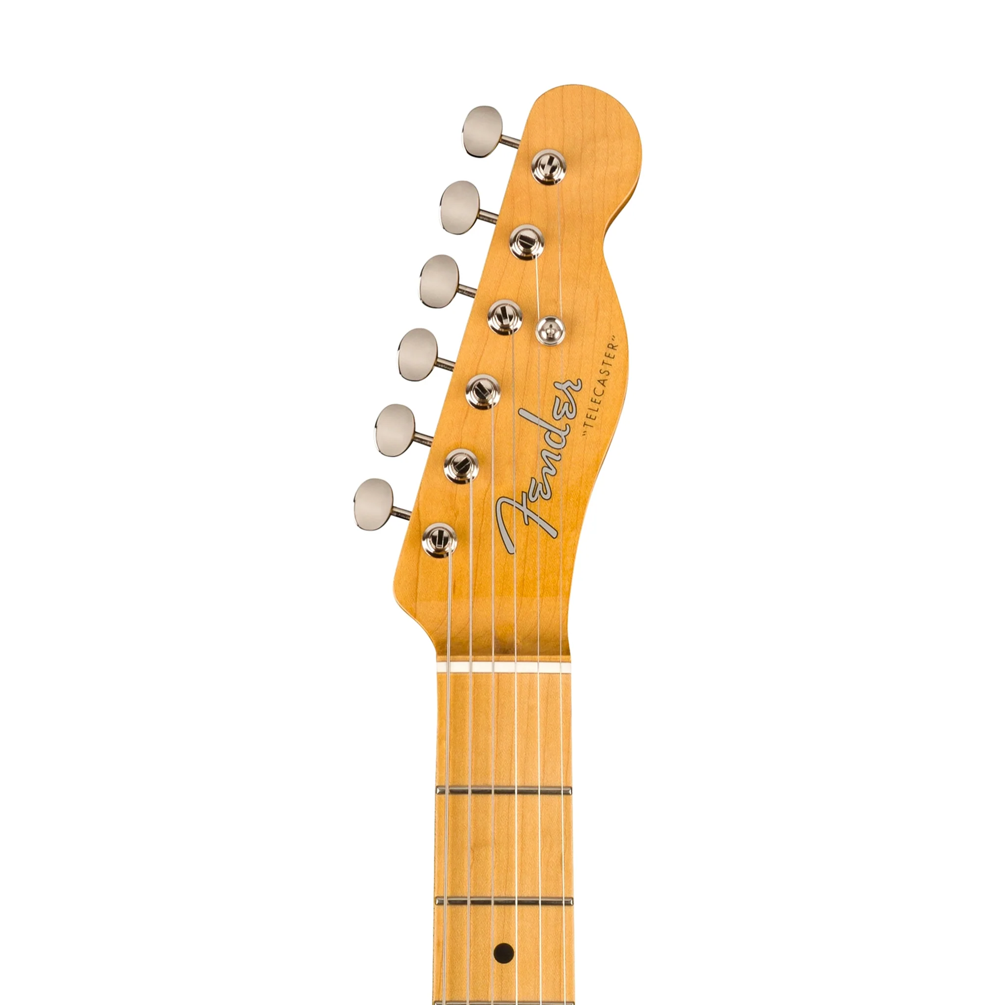Fender JV Modified 50s Telecaster Electric Guitar, Maple FB, White Blonde - Image 6