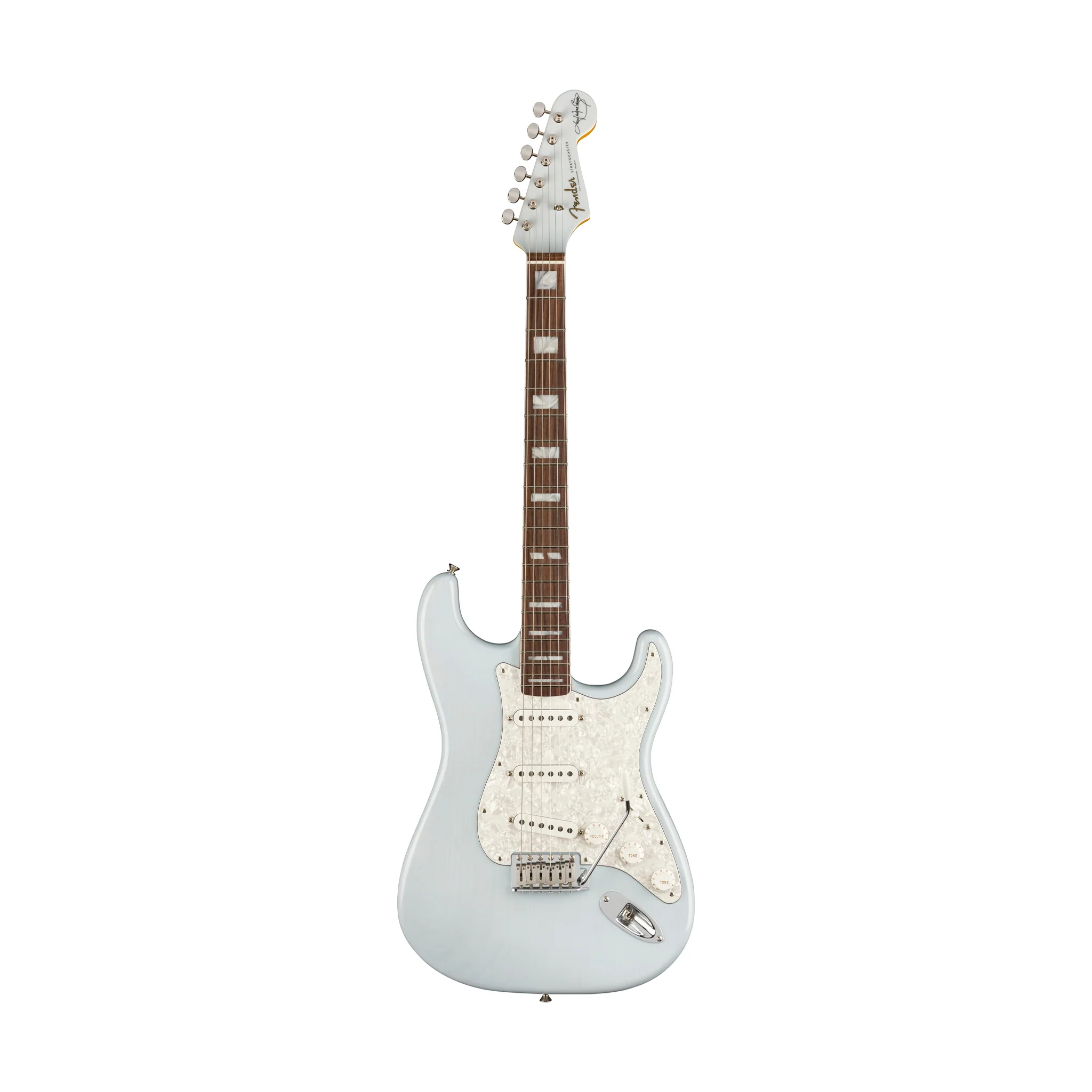 Fender Kenny Wayne Shepherd Signature Stratocaster Electric Guitar, Transparent Sonic Blue