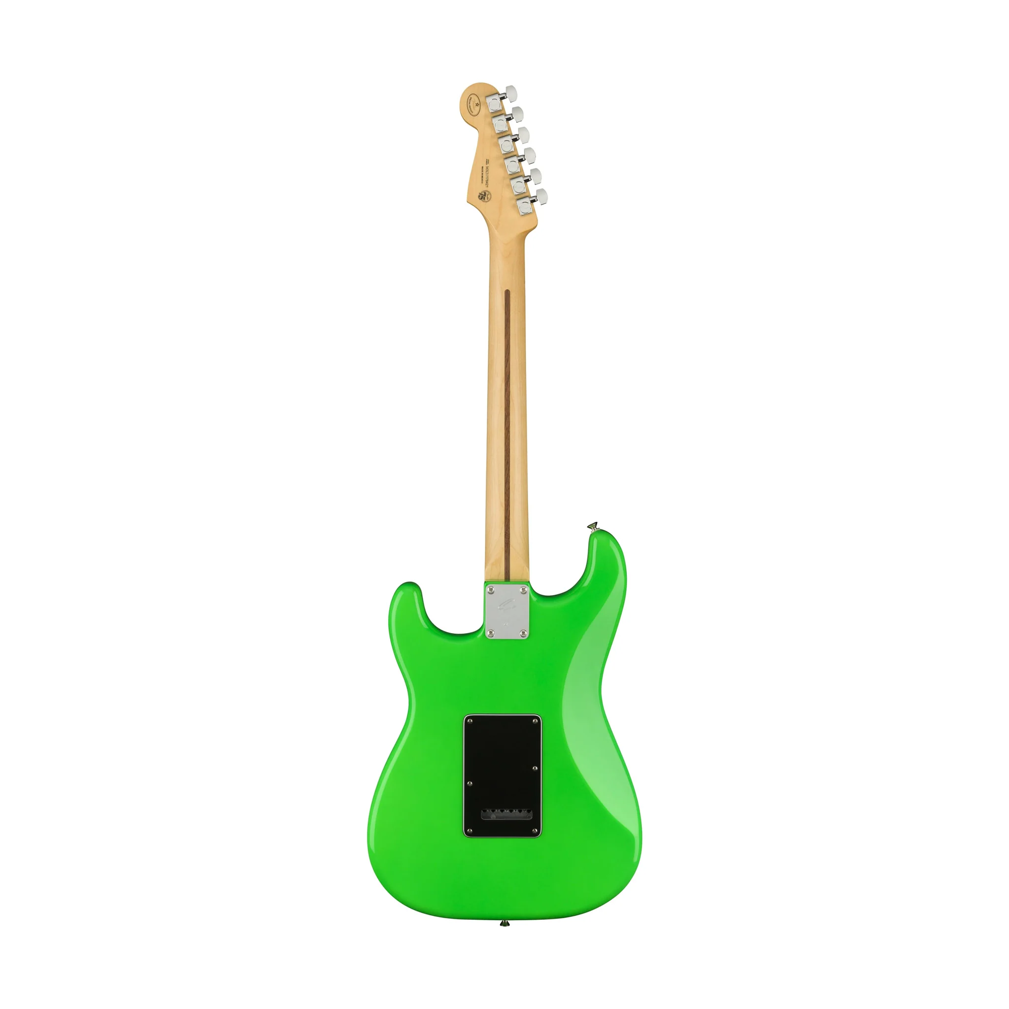 Fender Limited Edition Player Stratocaster Electric Guitar, Ebony FB, Neon Green - Image 2