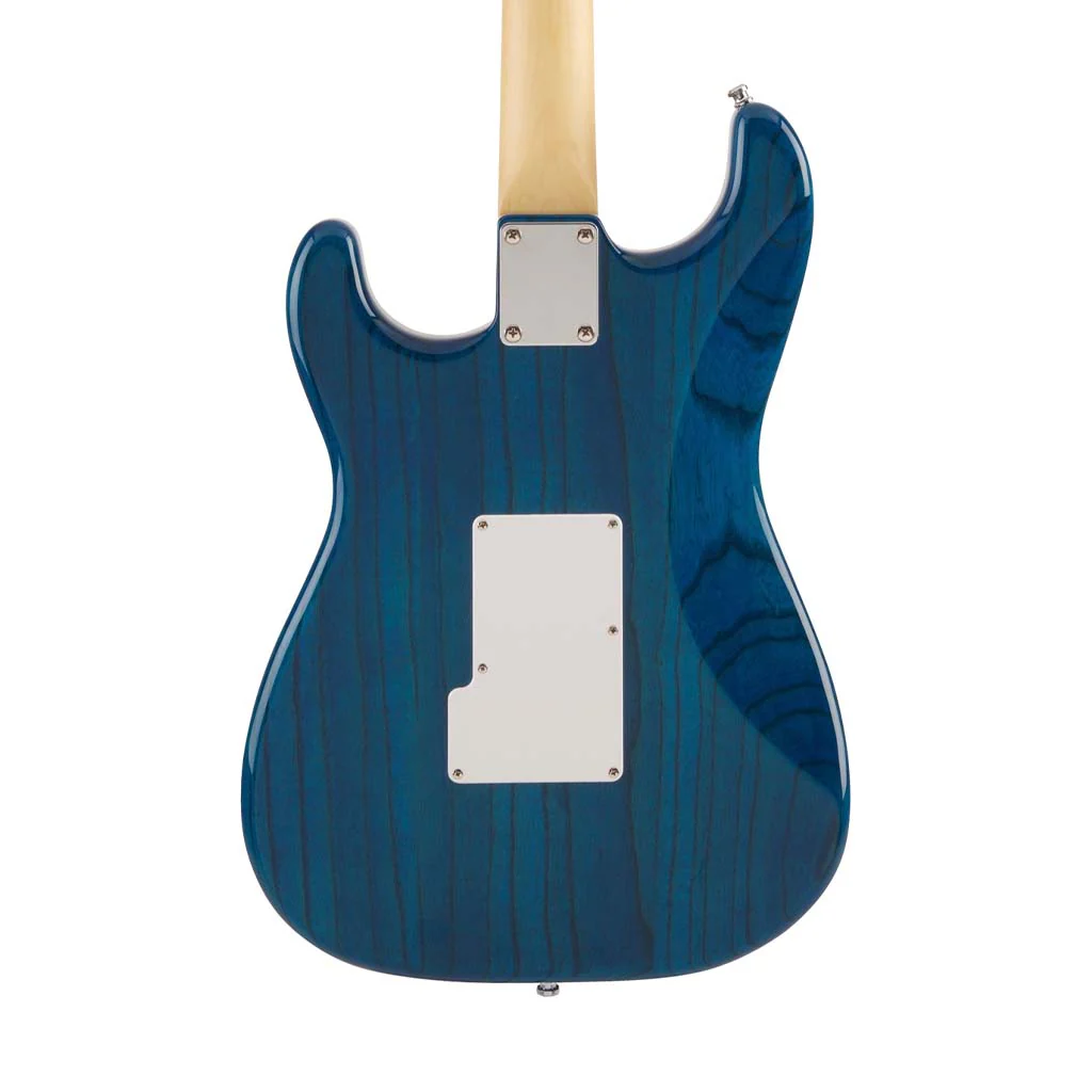Fender Michiya Haruhata Stratocaster Electric Guitar, RW FB, Caribbean Blue Trans - Image 4