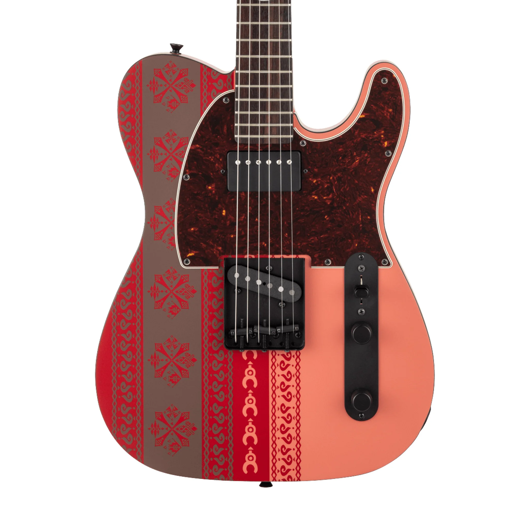 Fender MIJ Limited Edition Monster Hunter Rathalos Telecaster Guitar, RW FB, Rathalos Red - Image 3