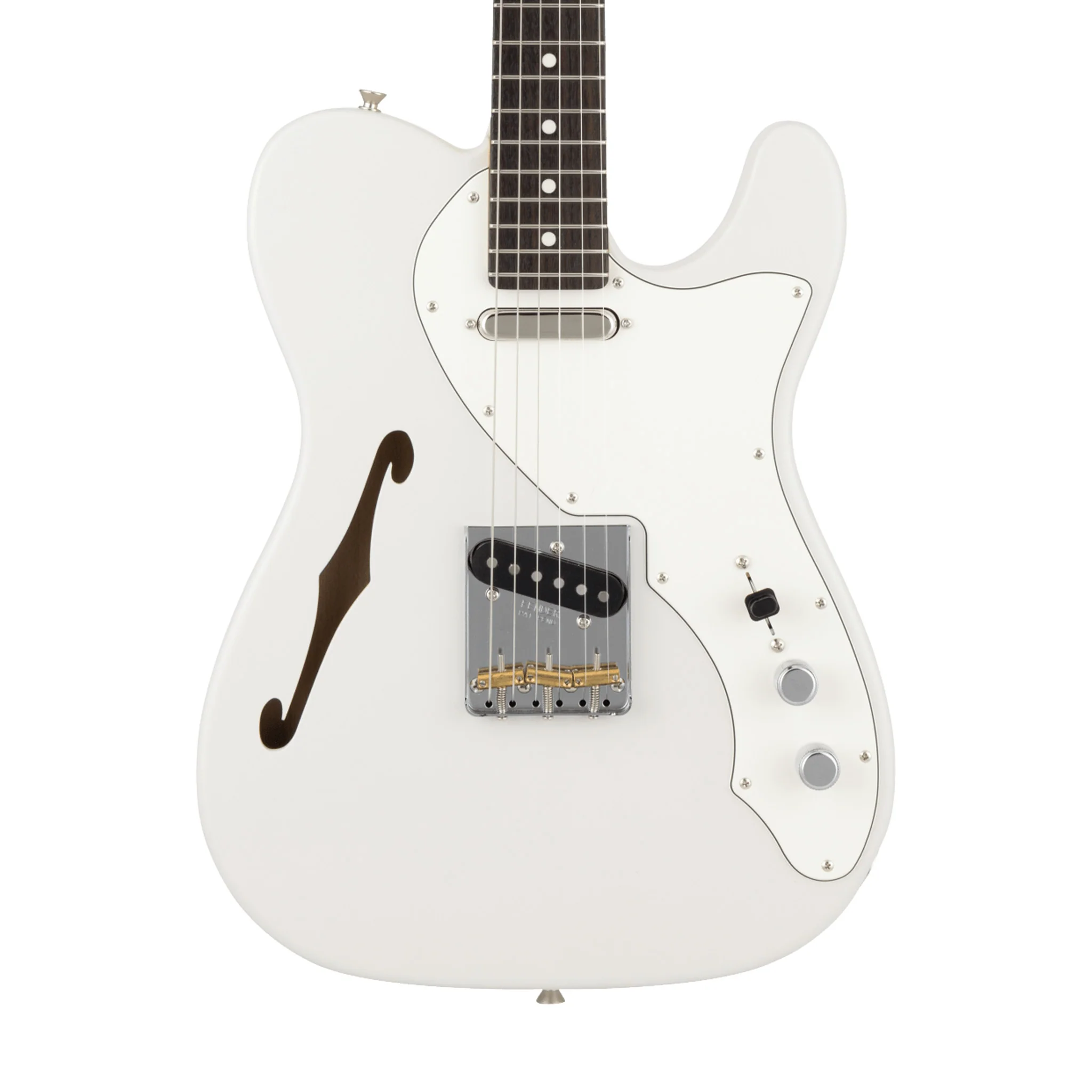 Fender MIJ Limited Kusumi Color Telecaster Thinline Electric Guitar, RW FB, Kusumi White - Image 3