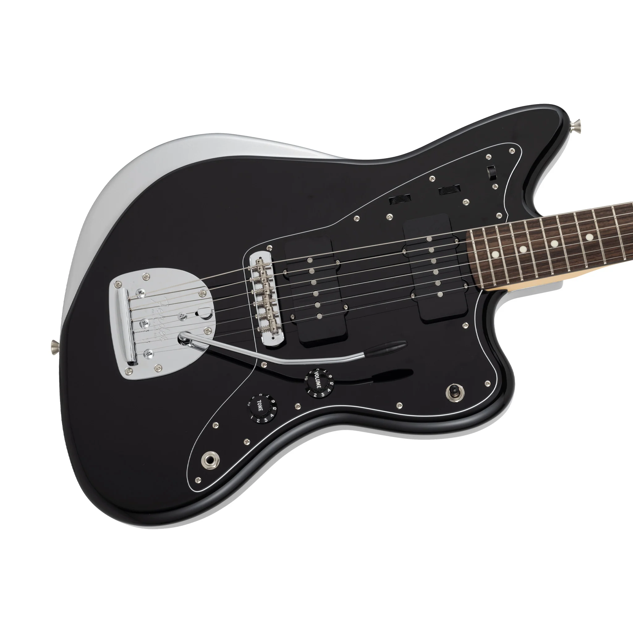 Fender MIJ Limited Starmaster Electric Guitar, RW FB, Black - Image 5