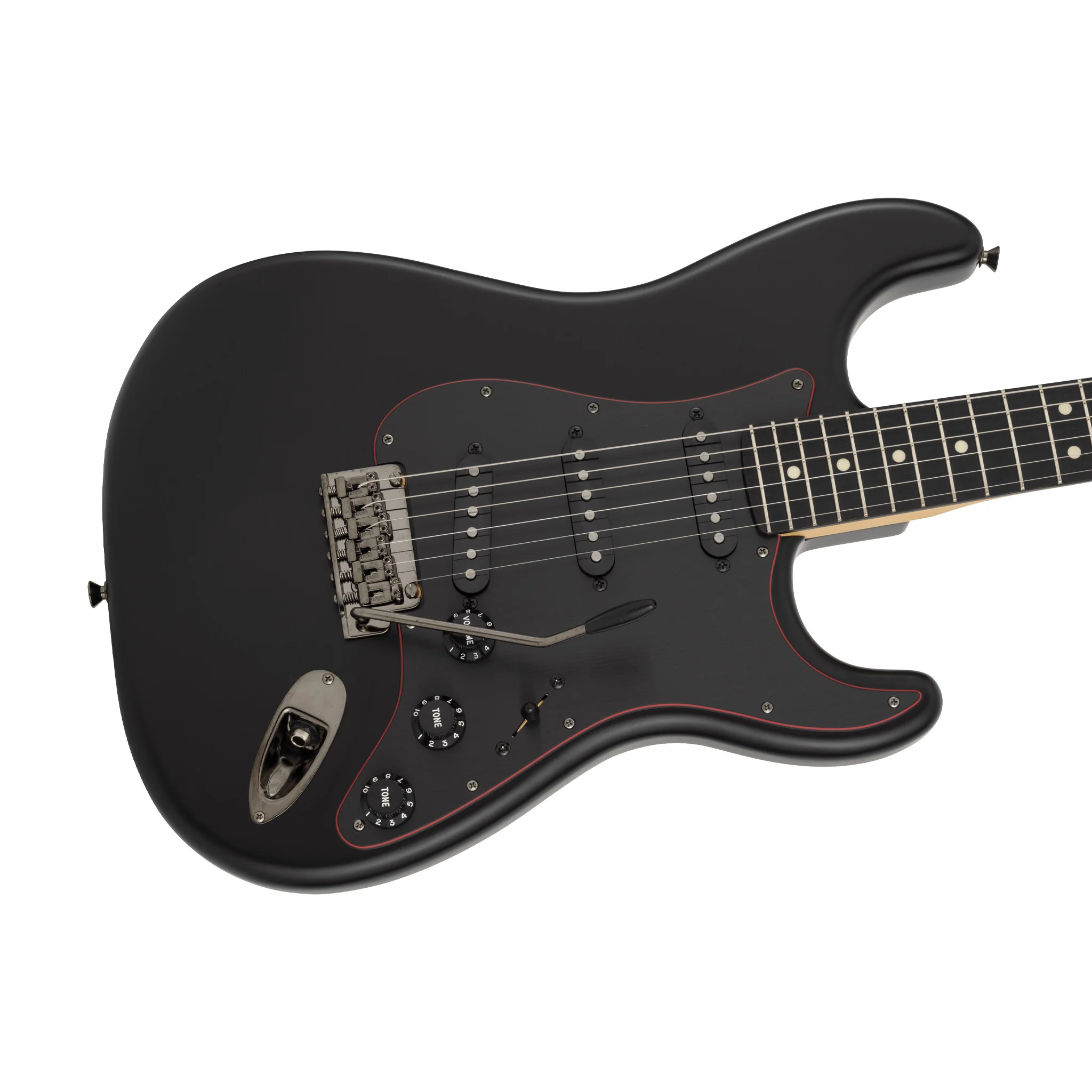 Fender MIJ Limited Stratocaster Electric Guitar, RW FB, Noir - Image 5