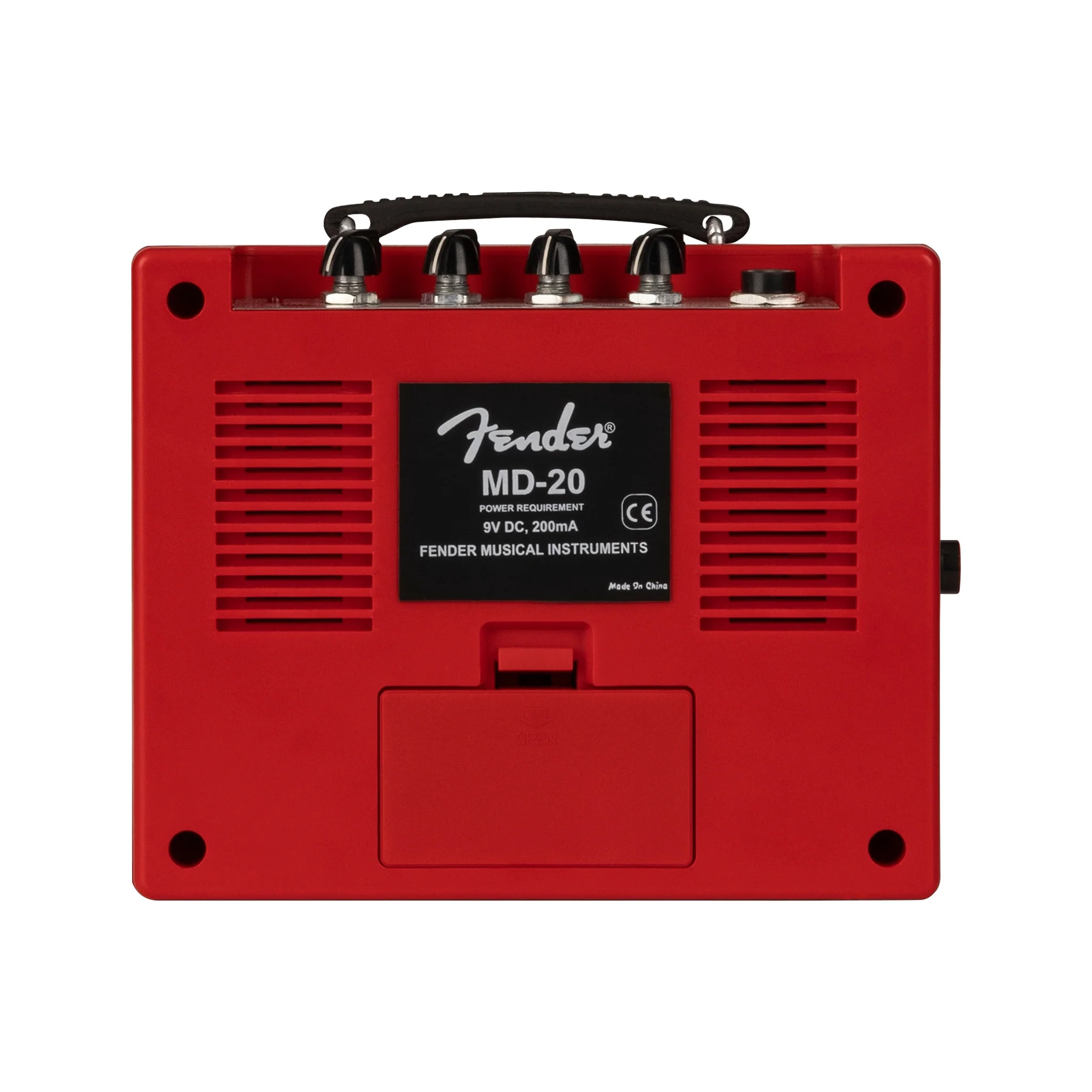 Fender Mini Deluxe Guitar Combo Amplifier, Red - Image 2