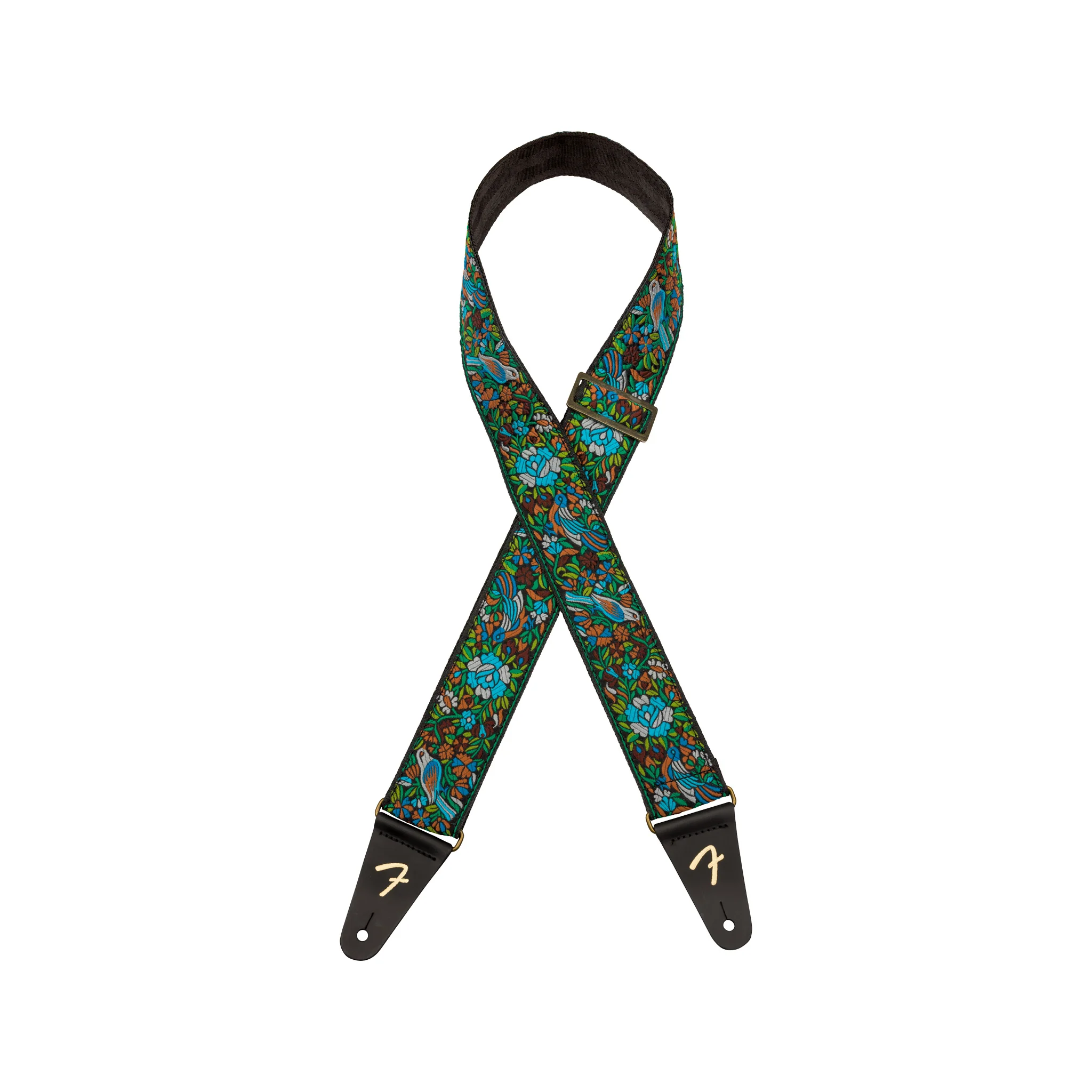 Fender Mosaic Jacquard Guitar Strap, Green