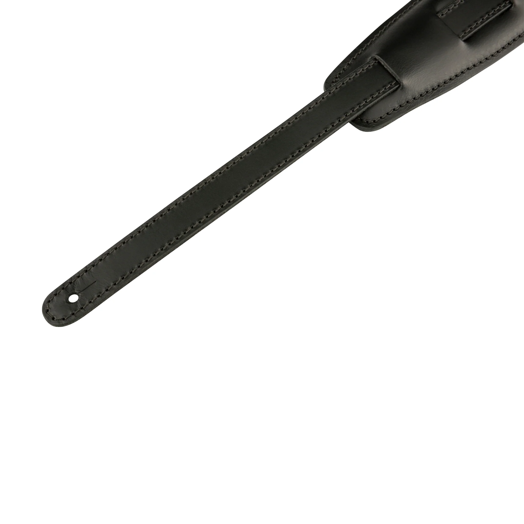 Fender Mustang Saddle Guitar Strap, Black, Long - Image 2