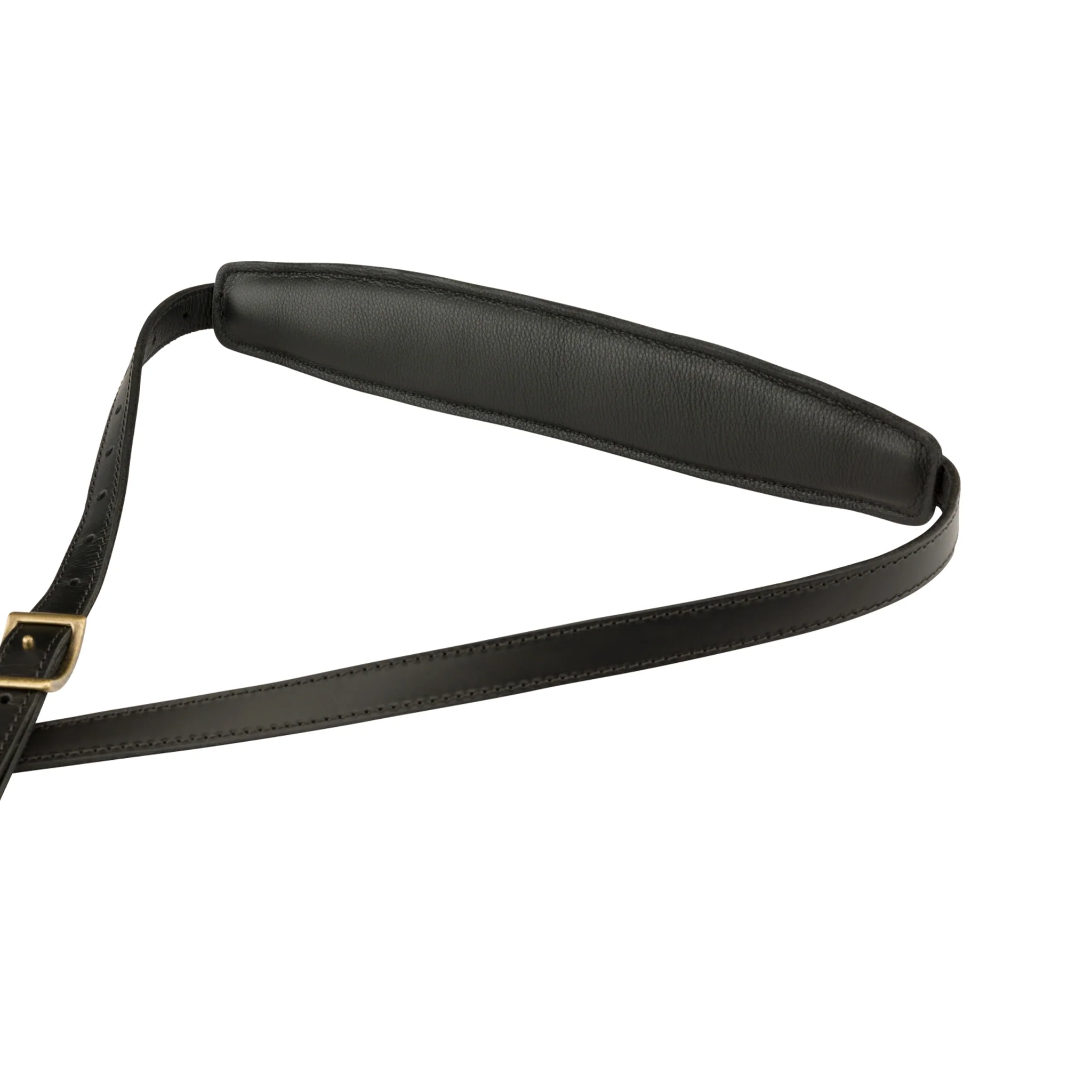 Fender Mustang Saddle Guitar Strap, Black, Long - Image 3