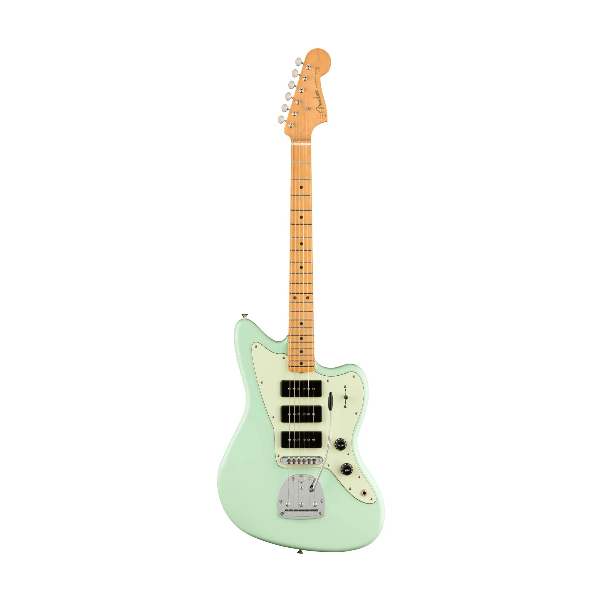 Fender Noventa Jazzmaster Electric Guitar, Maple FB, Surf Green