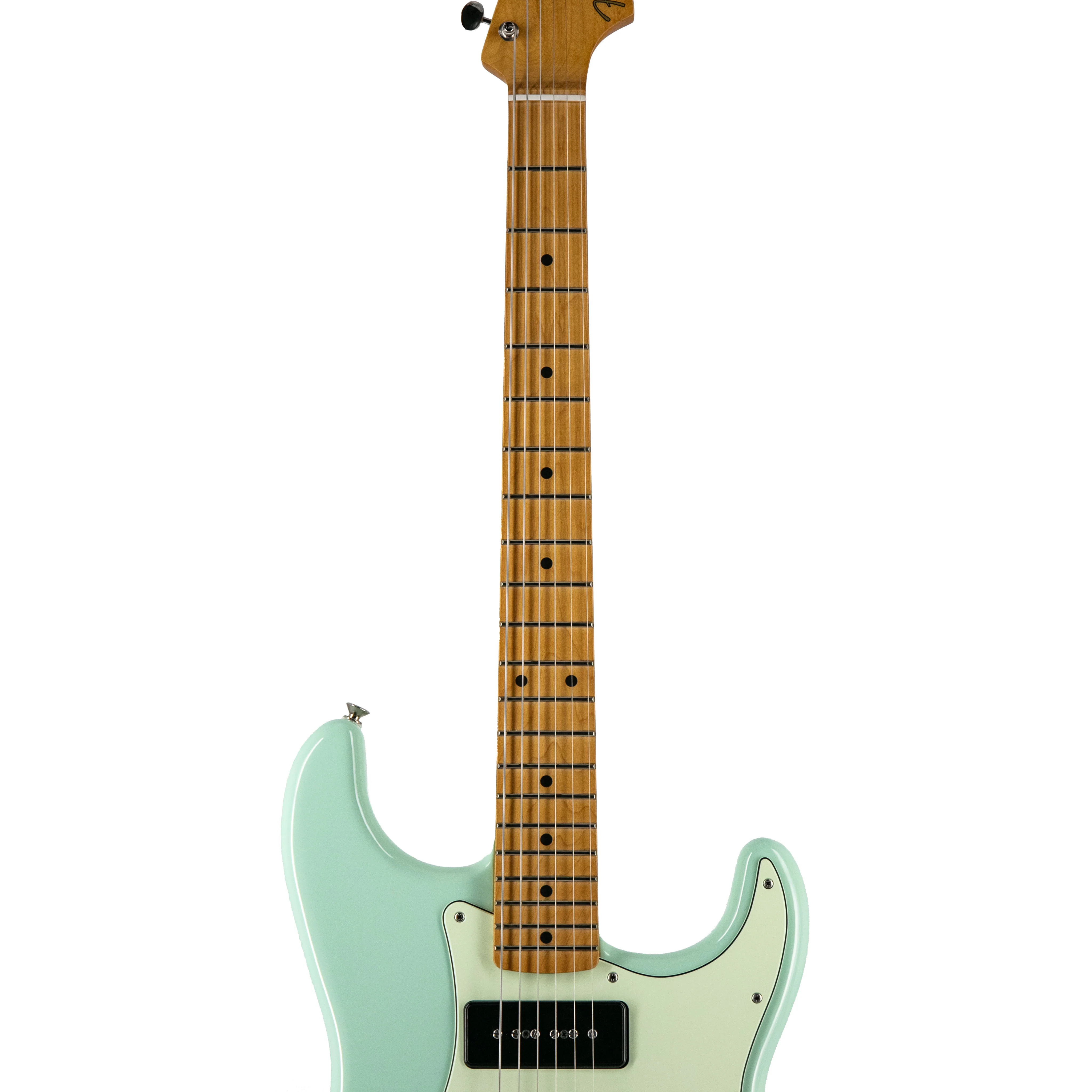 Fender Noventa Stratocaster Electric Guitar, Maple Fretboard, Surf Green, MX2109XXXX - Image 6