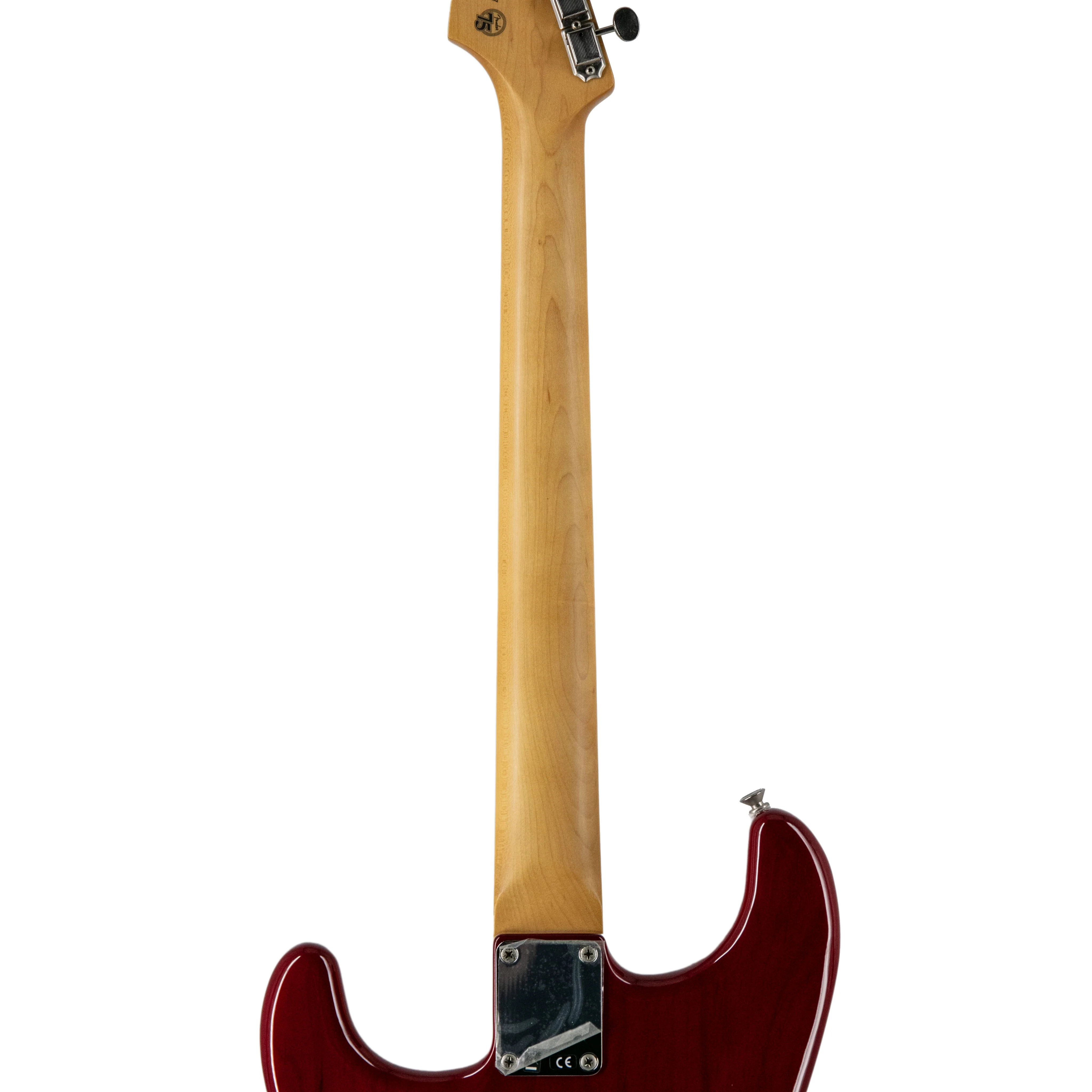 Fender Noventa Stratocaster Electric Guitar, PF FB, Crimson Red Transparent, MX2115XXXX - Image 7