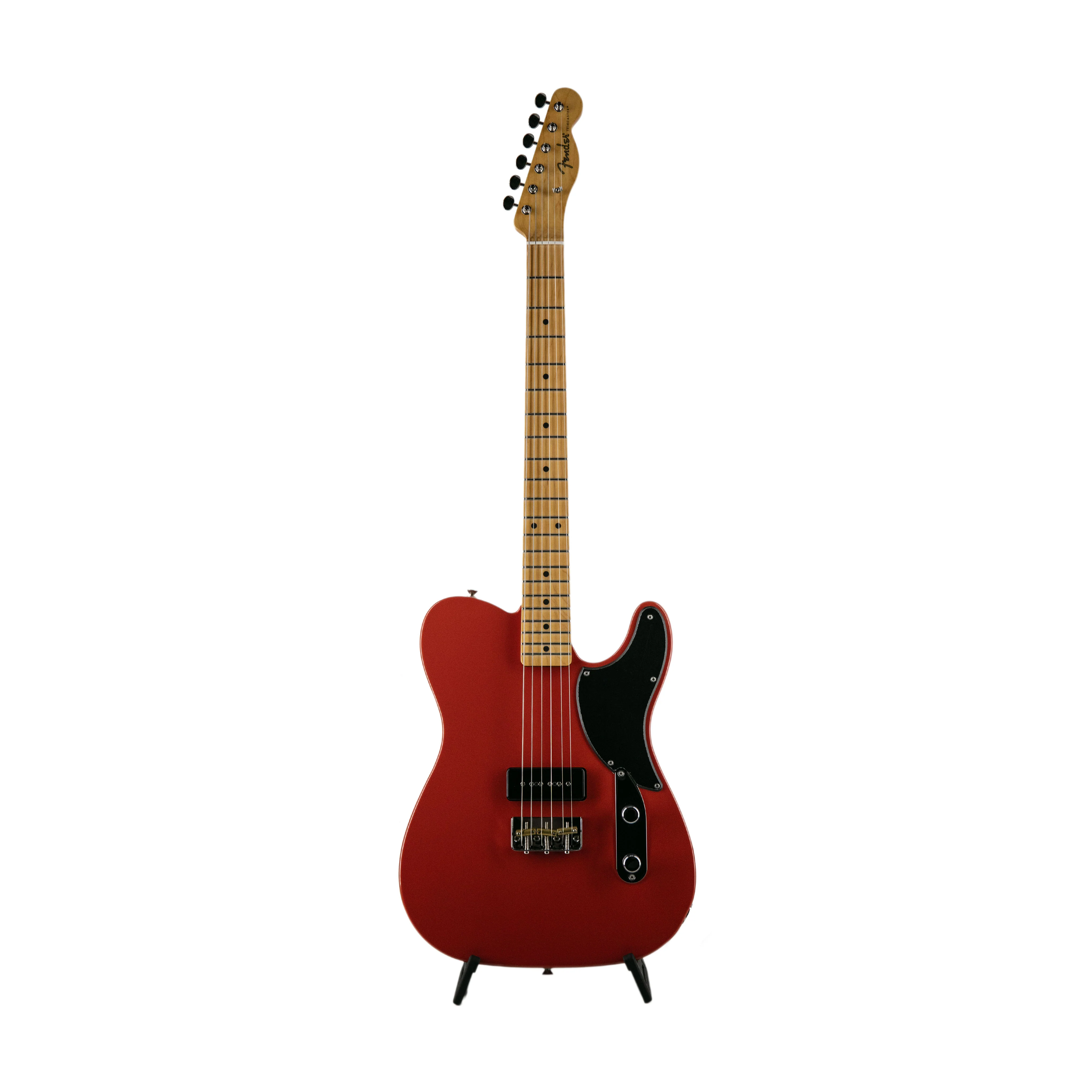 Fender Noventa Telecaster Electric Guitar, Maple Fretboard, Fiesta Red, MX2100XXXX
