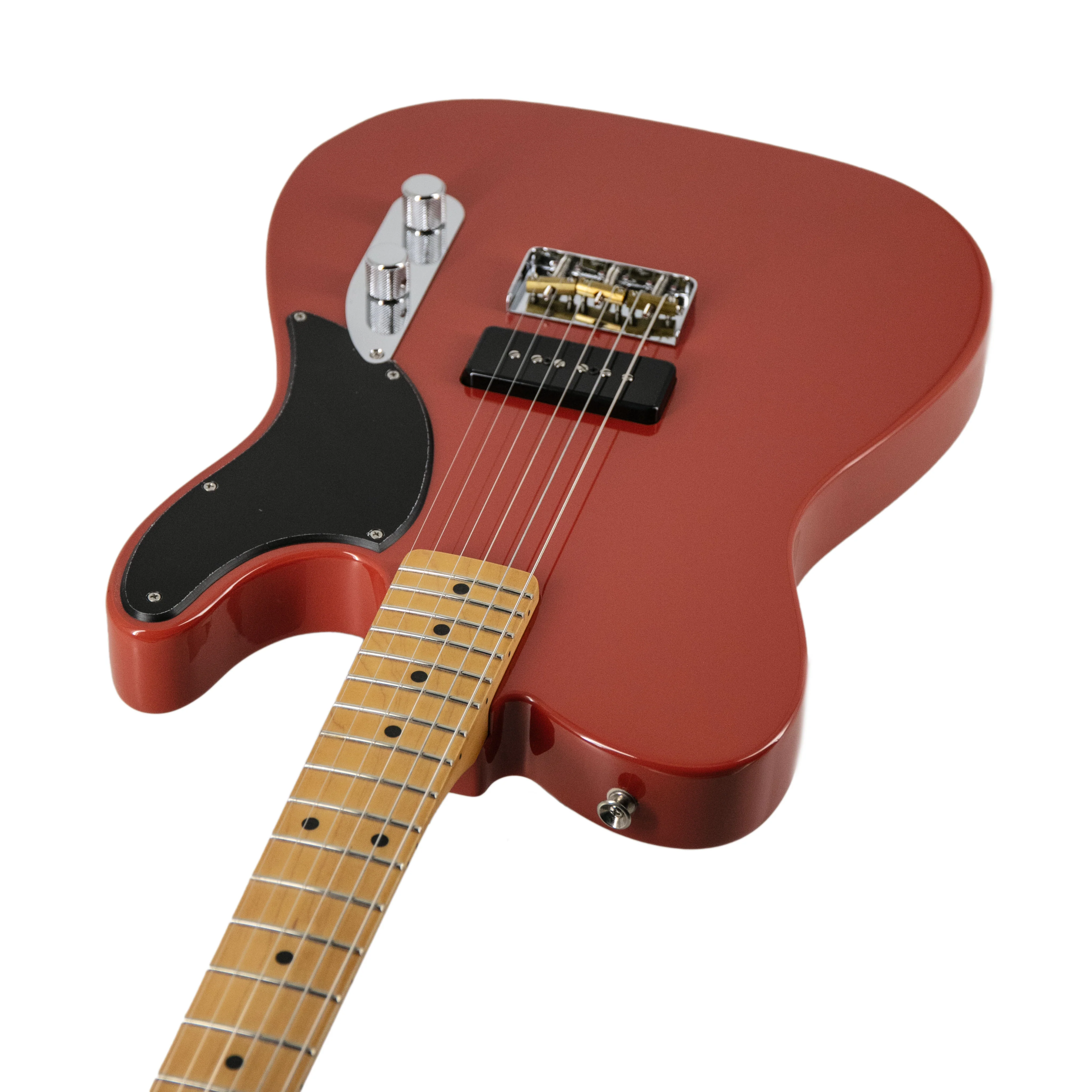 Fender Noventa Telecaster Electric Guitar, Maple Fretboard, Fiesta Red, MX2100XXXX - Image 2