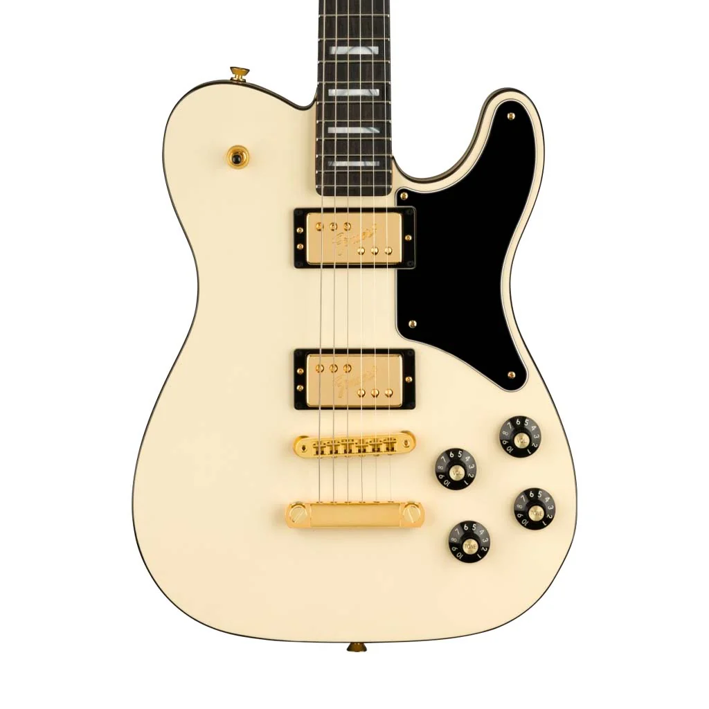 Fender Parallel Universe Vol II Troublemaker Telecaster Deluxe Electric Guitar, Olympic White - Image 3