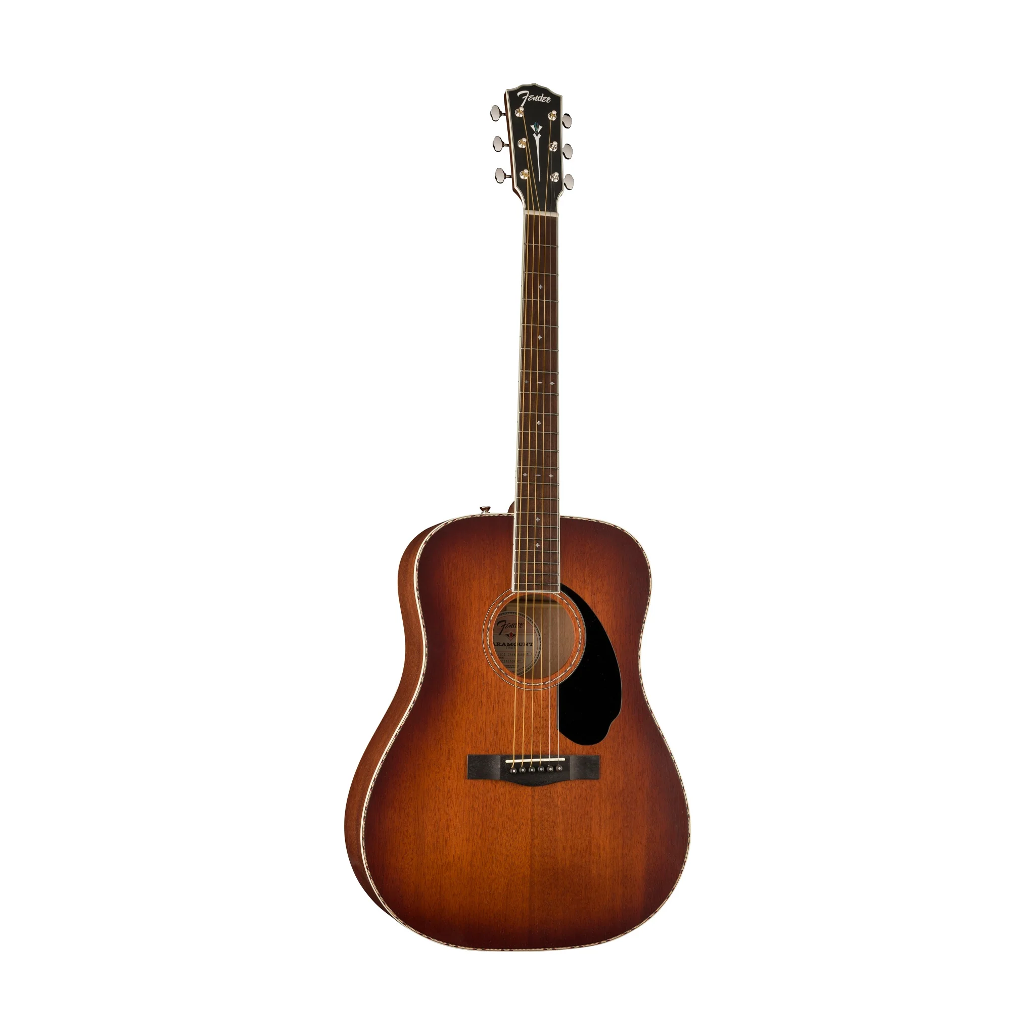 Fender PD-220E Dreadnought Electro Acoustic Guitar, Aged Cognac Burst - Image 3