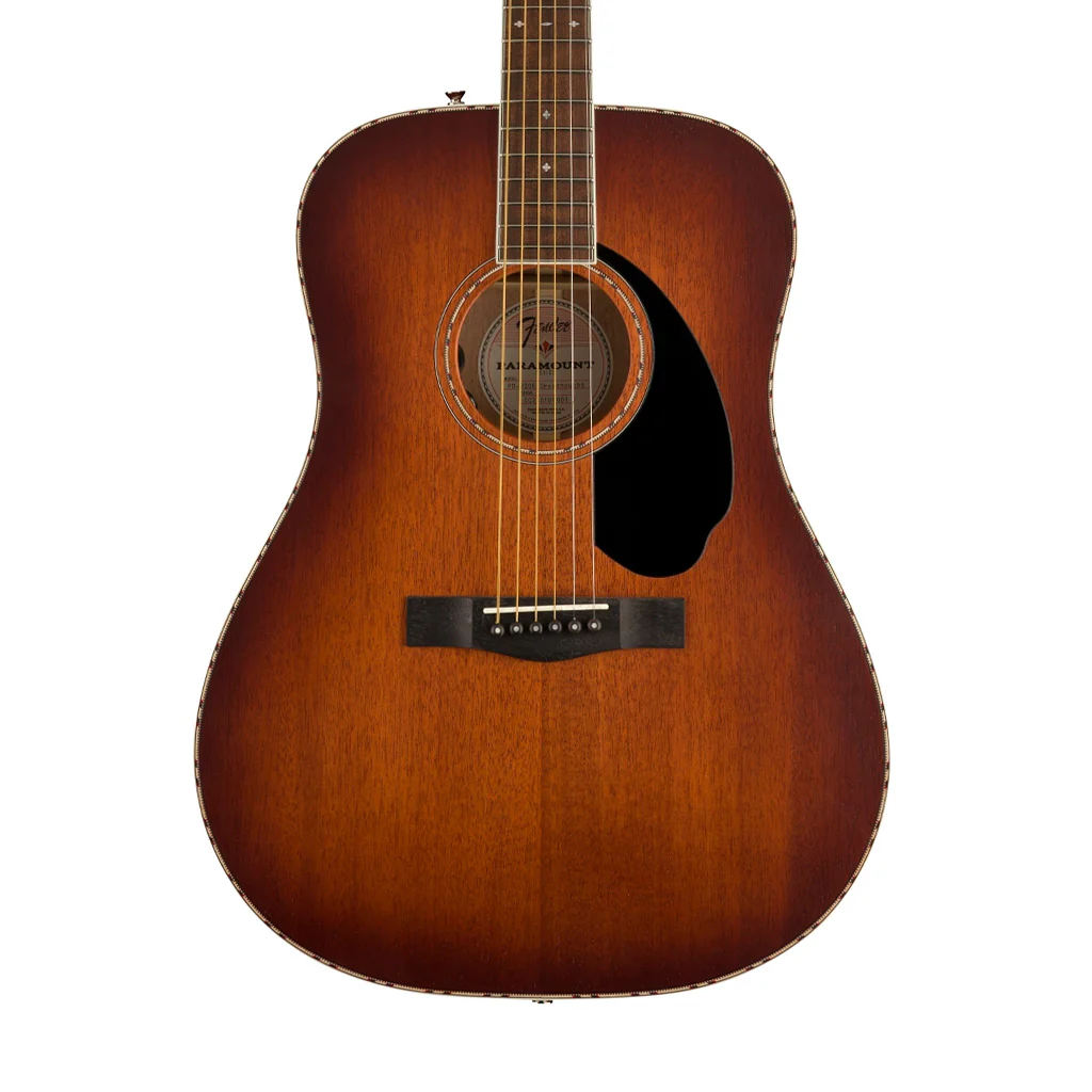 Fender PD-220E Dreadnought Electro Acoustic Guitar, Aged Cognac Burst - Image 4