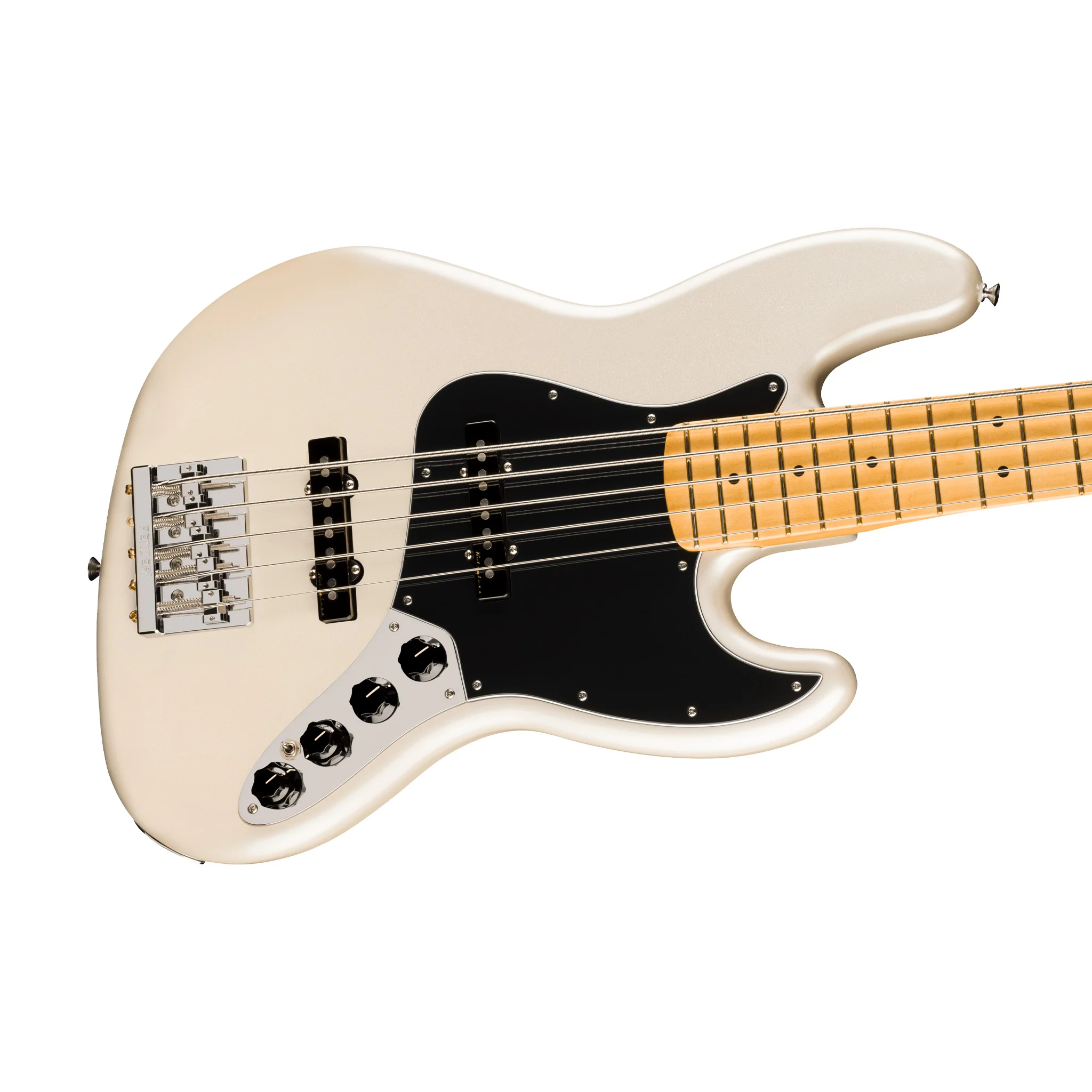 Fender Player II Modified Active Jazz Bass V Guitar, Maple FB, Olympic Pearl - Image 5