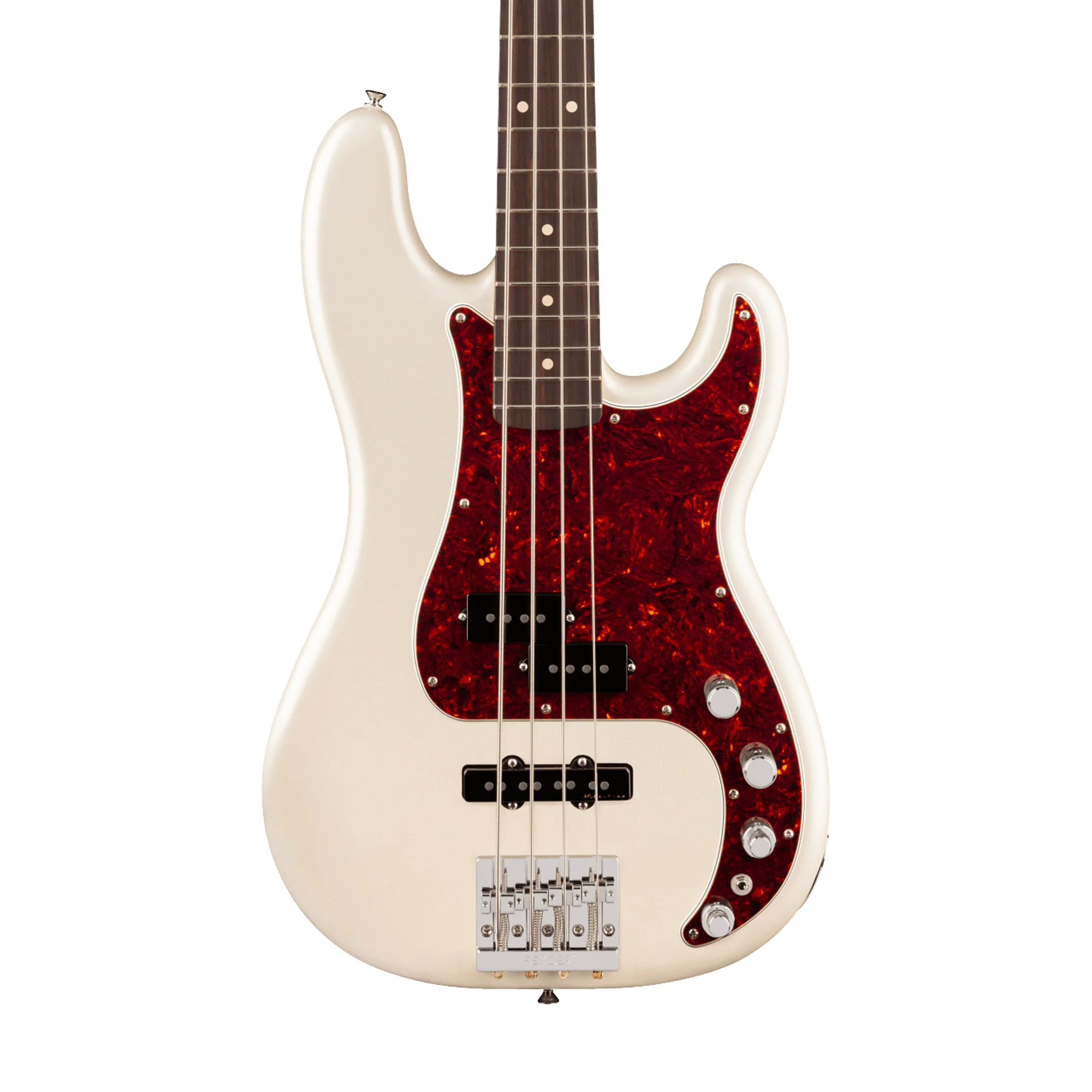 Fender Player II Modified Active Precision Bass Guitar, RW FB, Olympic Pearl - Image 3