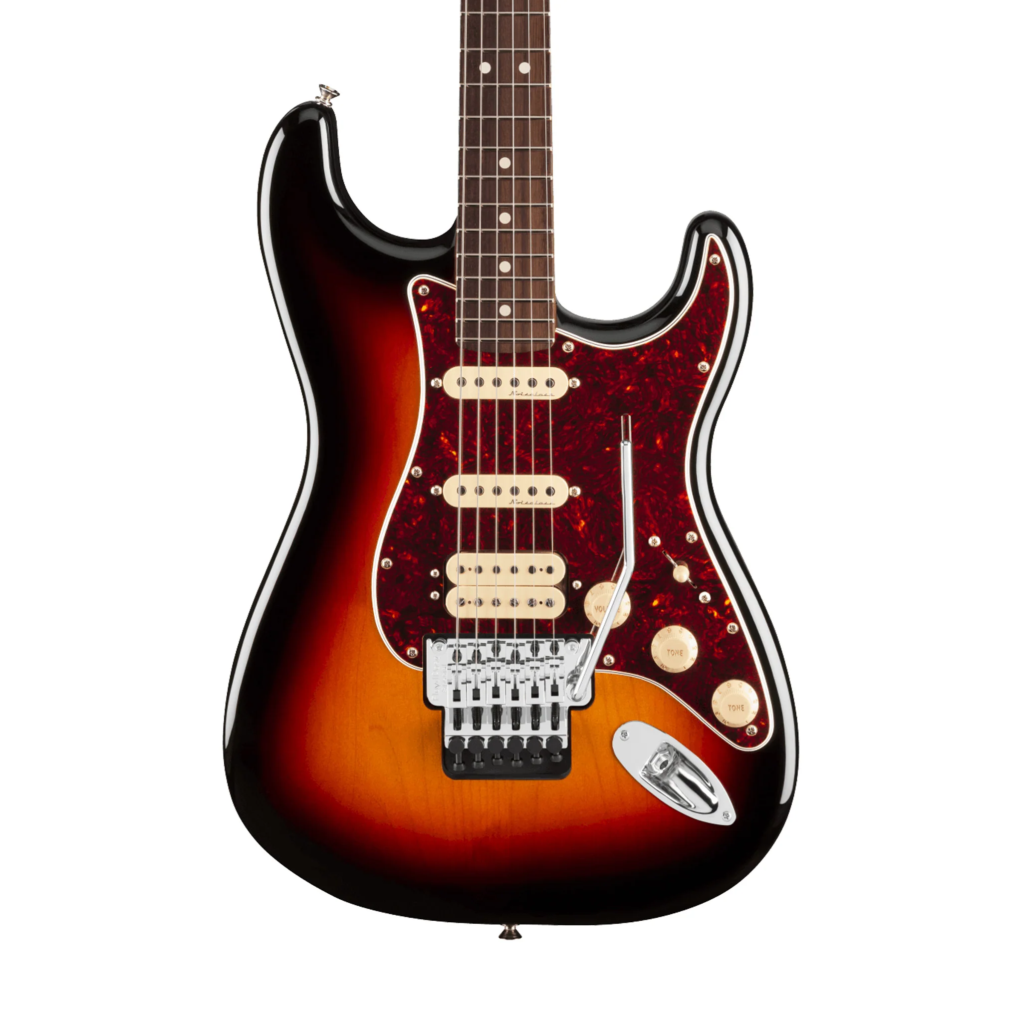Fender Player II Modified Stratocaster HSS Floyd Rose Electric Guitar, RW FB, 3 Tone Sunburst - Image 3