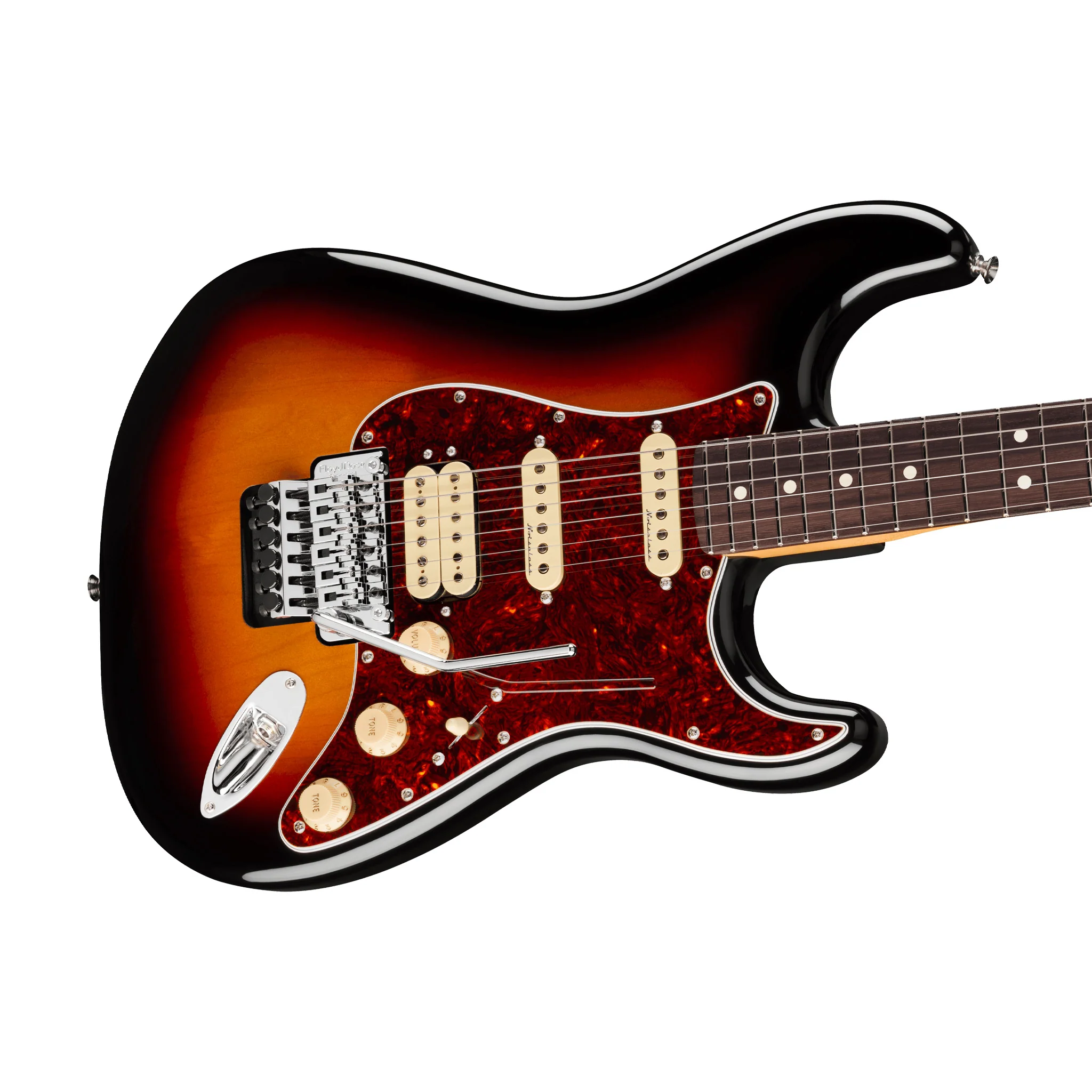 Fender Player II Modified Stratocaster HSS Floyd Rose Electric Guitar, RW FB, 3 Tone Sunburst - Image 5