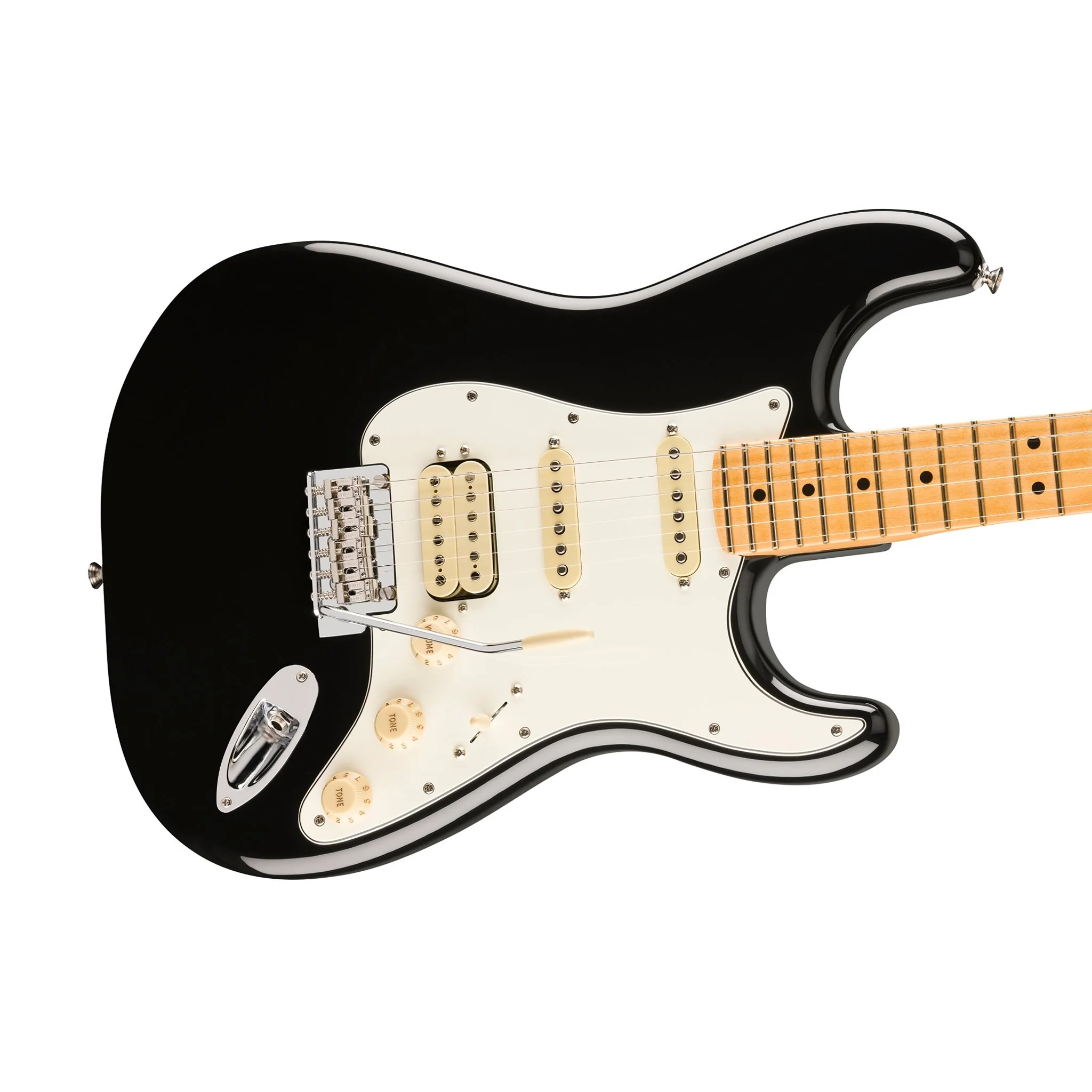 Fender Player II Stratocaster HSS Electric Guitar, Maple FB, Black - Image 5