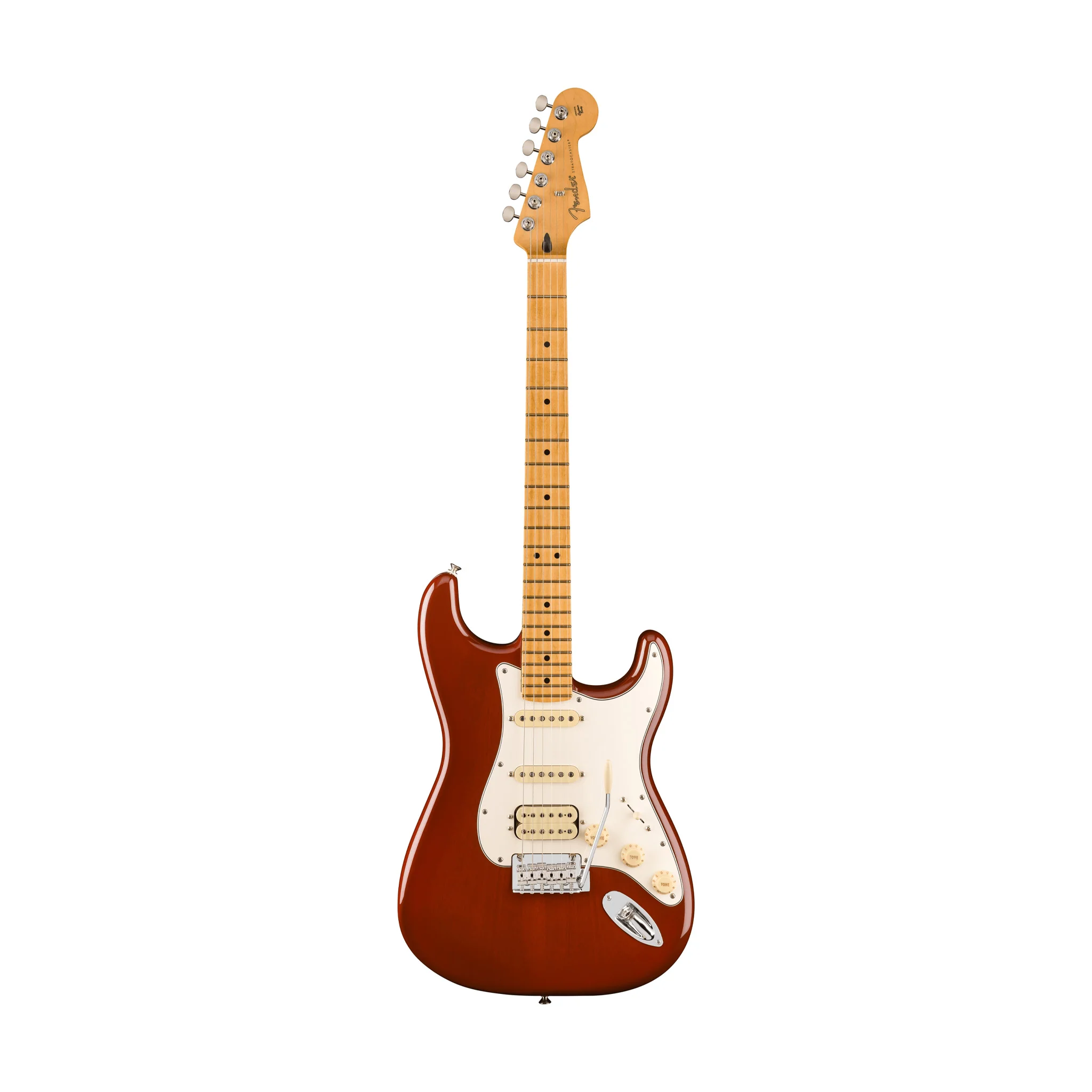 Fender Player II Stratocaster HSS Electric Guitar, Maple FB, Transparent Mocha Burst