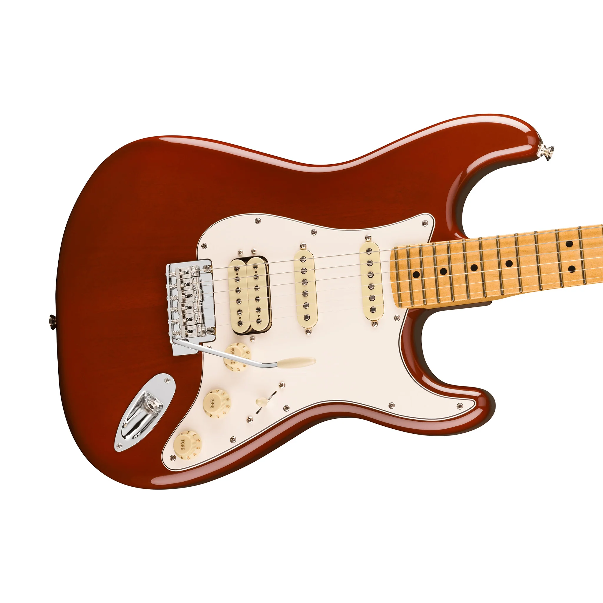 Fender Player II Stratocaster HSS Electric Guitar, Maple FB, Transparent Mocha Burst - Image 5