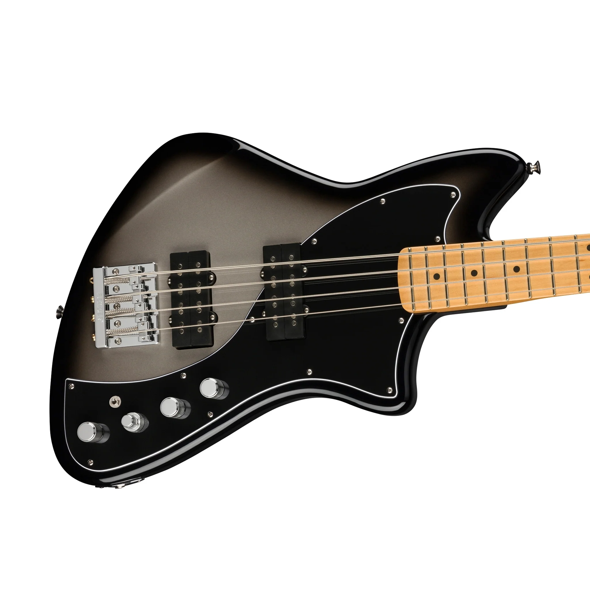 Fender Player Plus Active Meteora Bass Guitar, Silverburst - Image 5