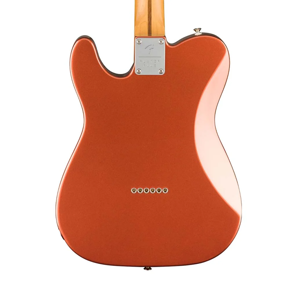 Fender Player Plus Nashville Telecaster Electric Guitar, PF FB, Aged Candy Apple Red - Image 4