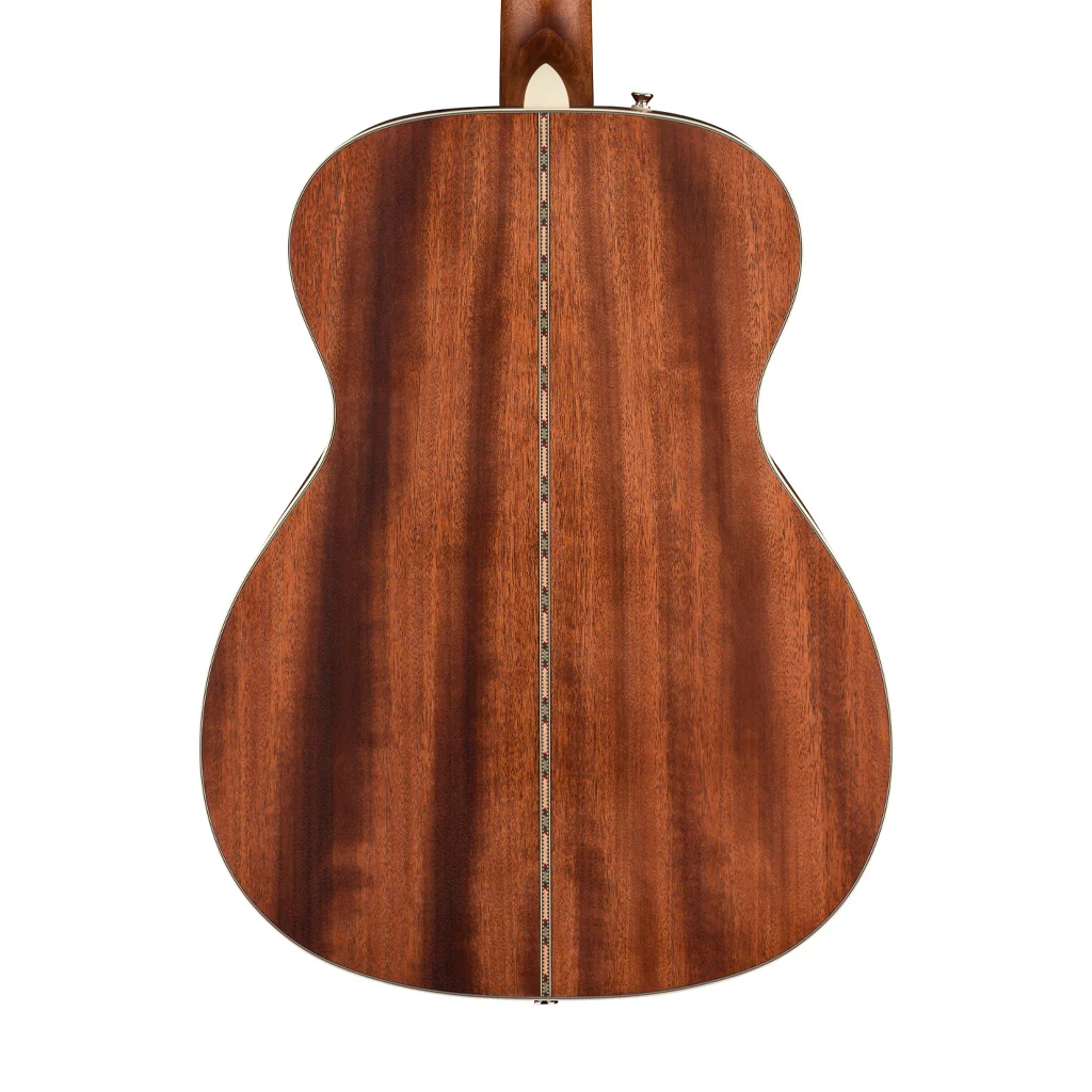 Fender PO-220E Orchestra Electro Acoustic Guitar, Aged Cognac Burst - Image 5
