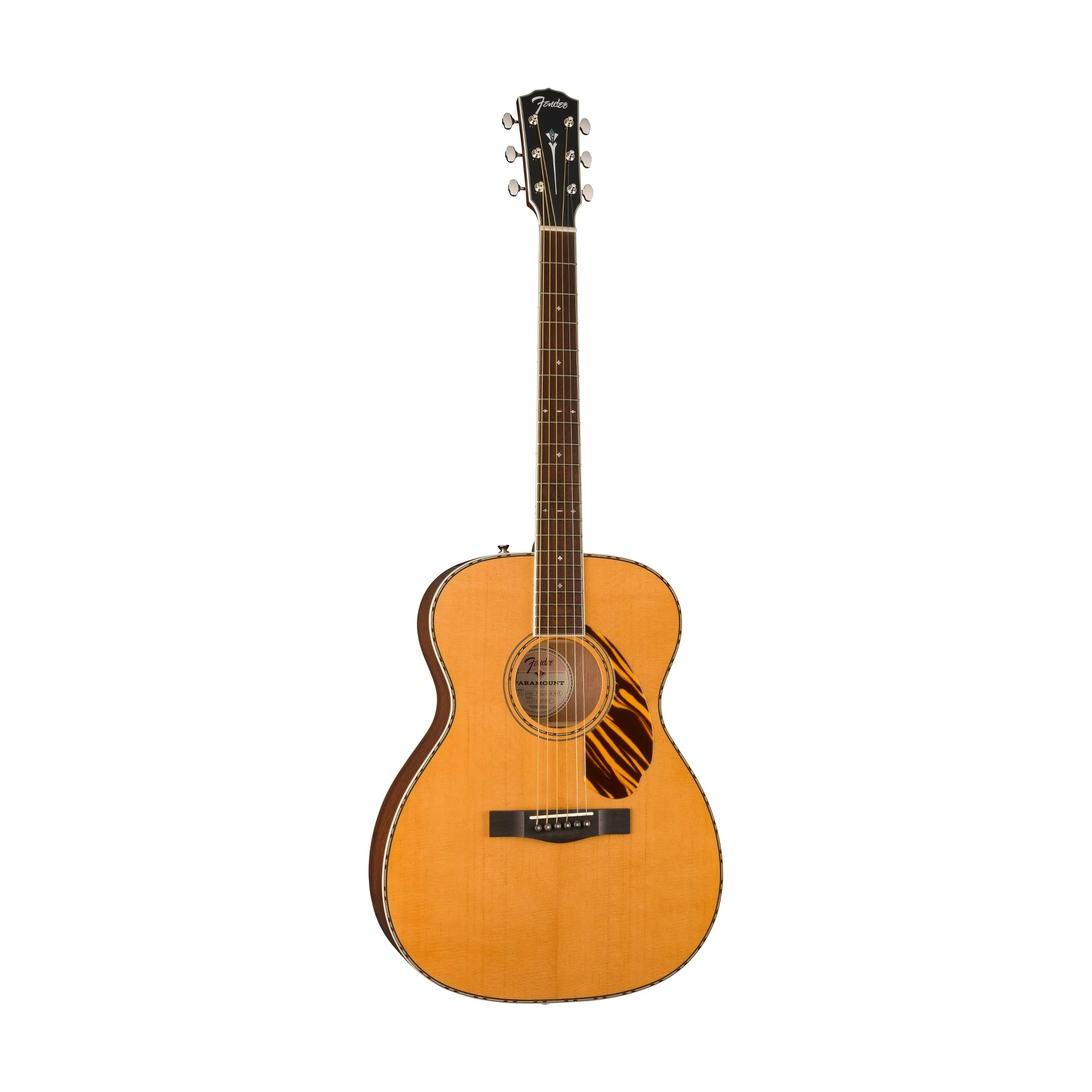 Fender PO-220E Orchestra Electro Acoustic Guitar, Natural - Image 3