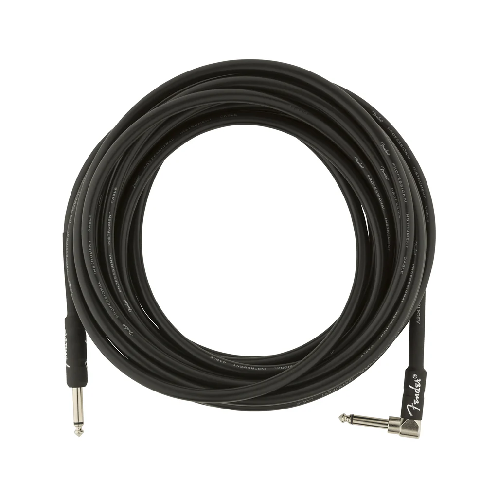 Fender Professional Series Angled Instrument Cable, 25ft, Black - Image 2
