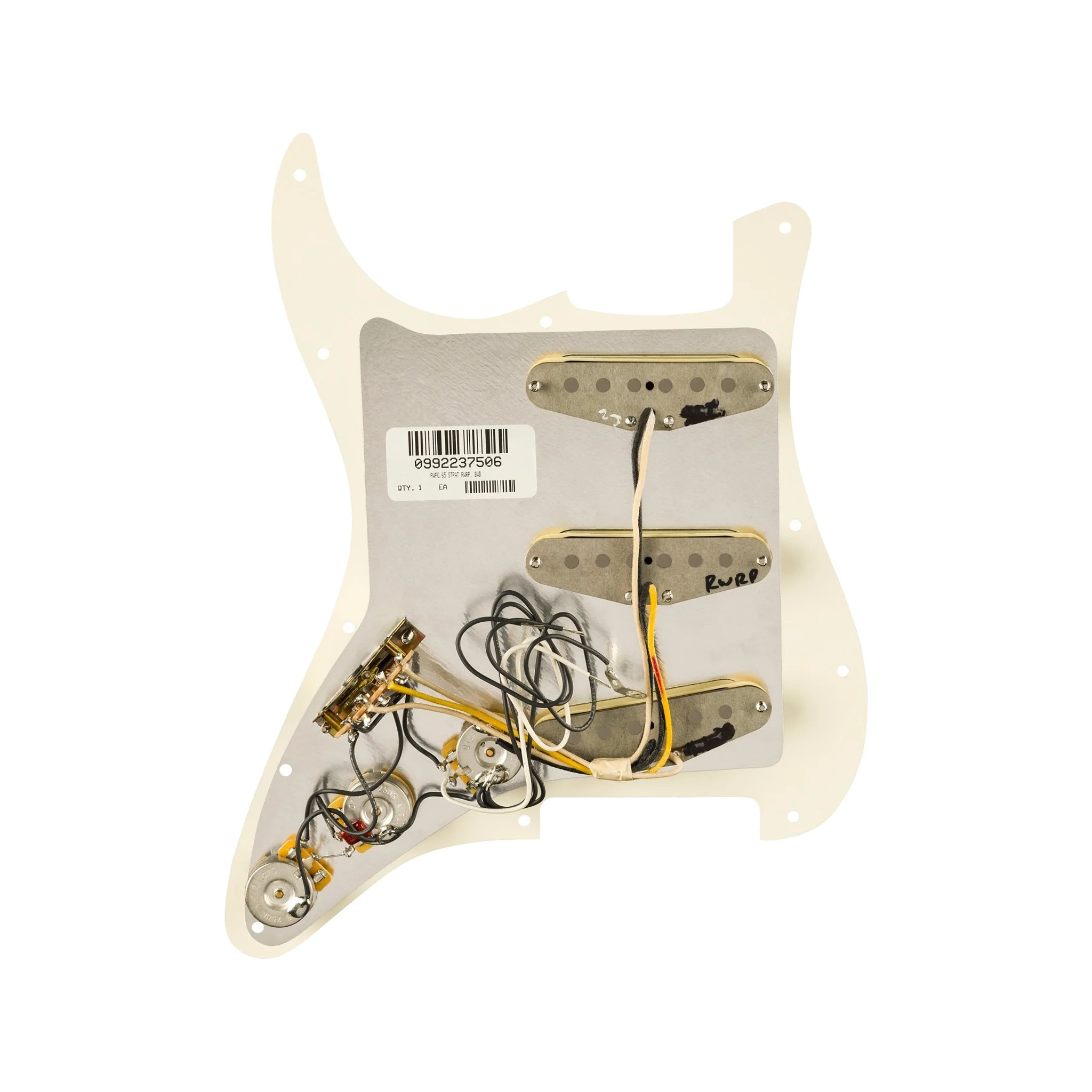 Fender Pure Vintage 65 Prewired Strat Pickguard, Parchment - Image 2