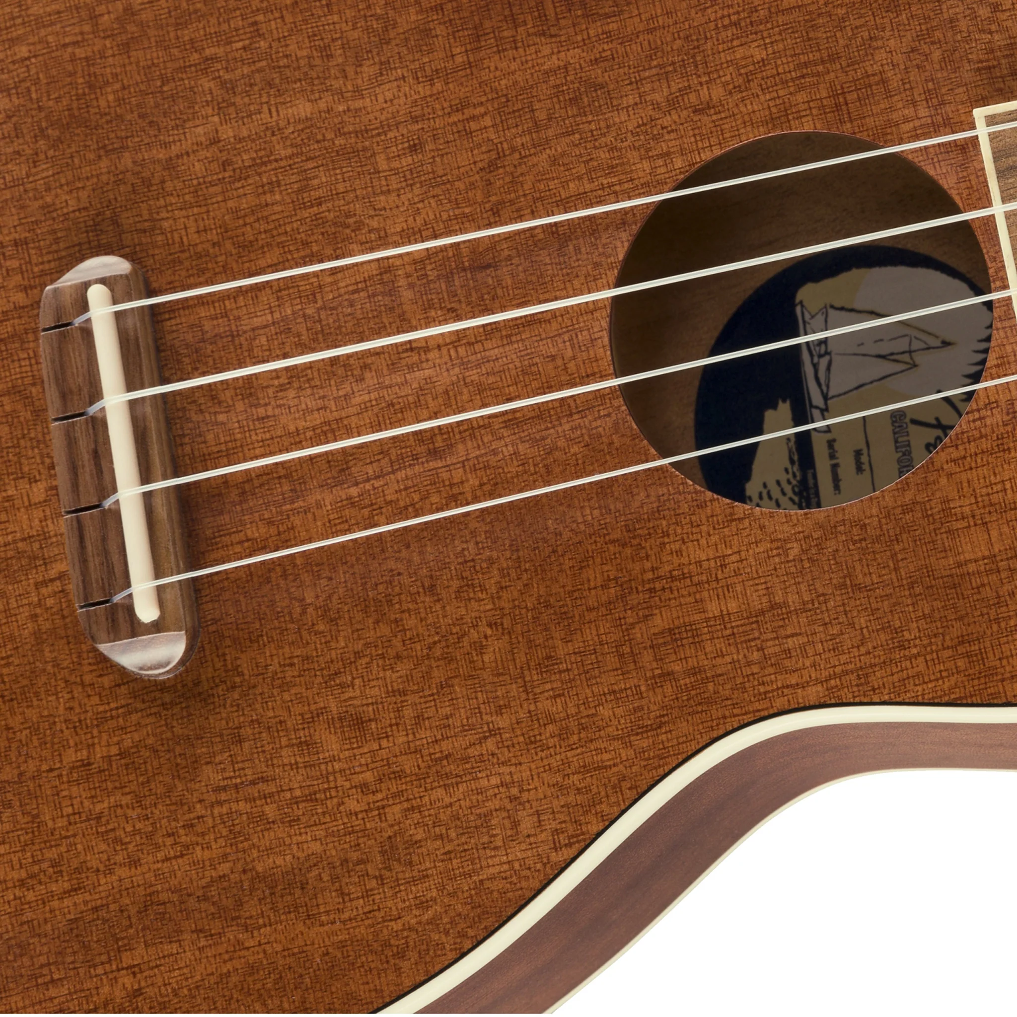 Fender Seaside Soprano Ukulele Pack, Walnut FB, Natural - Image 4