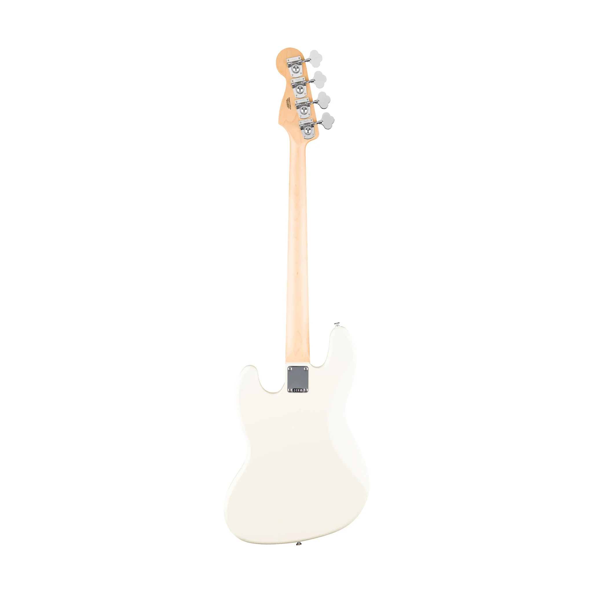 Fender Standard Jazz Bass Guitar, Laurel FB, Olympic White - Image 2