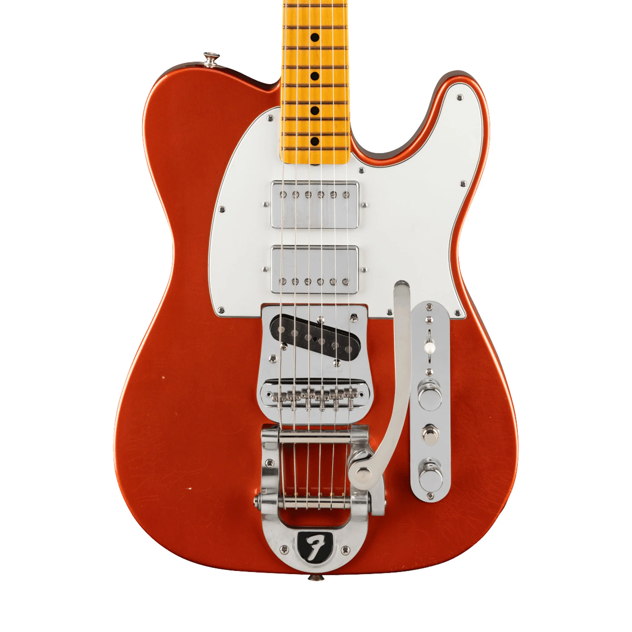 Fender Stories Collection Mike Campbell Red Dog Telecaster Electric Guitar, Maple FB, Red Dog Red - Image 3