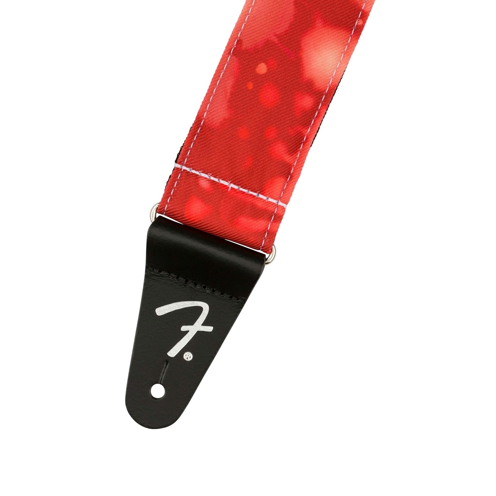 Fender Tie Dye Acid Wash Guitar Strap, Red - Image 2
