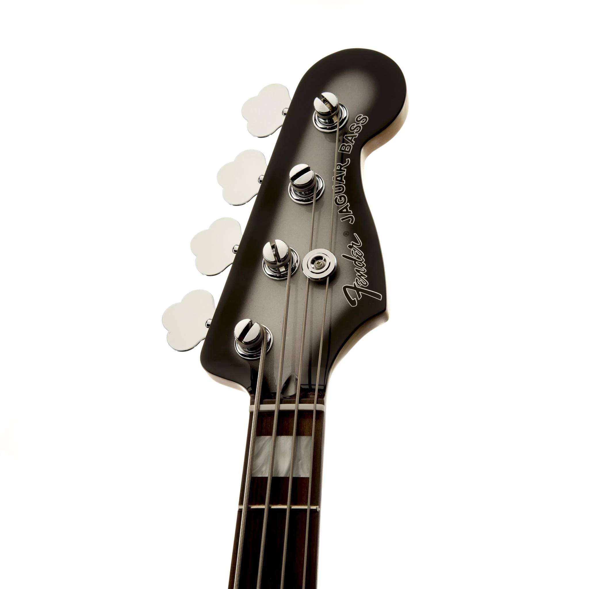 Fender Troy Sanders Signature Jaguar Bass Electric Guitar, RW FB, Silver Burst - Image 4