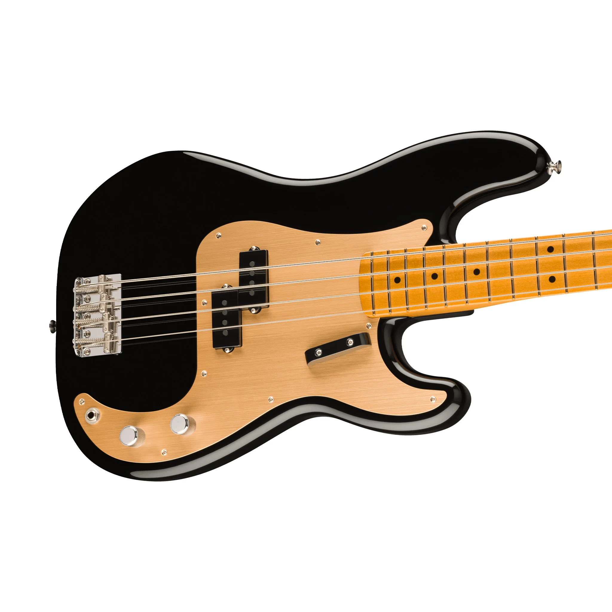Fender Vintera II 50s Precision Bass Guitar, Maple FB, Black - Image 5