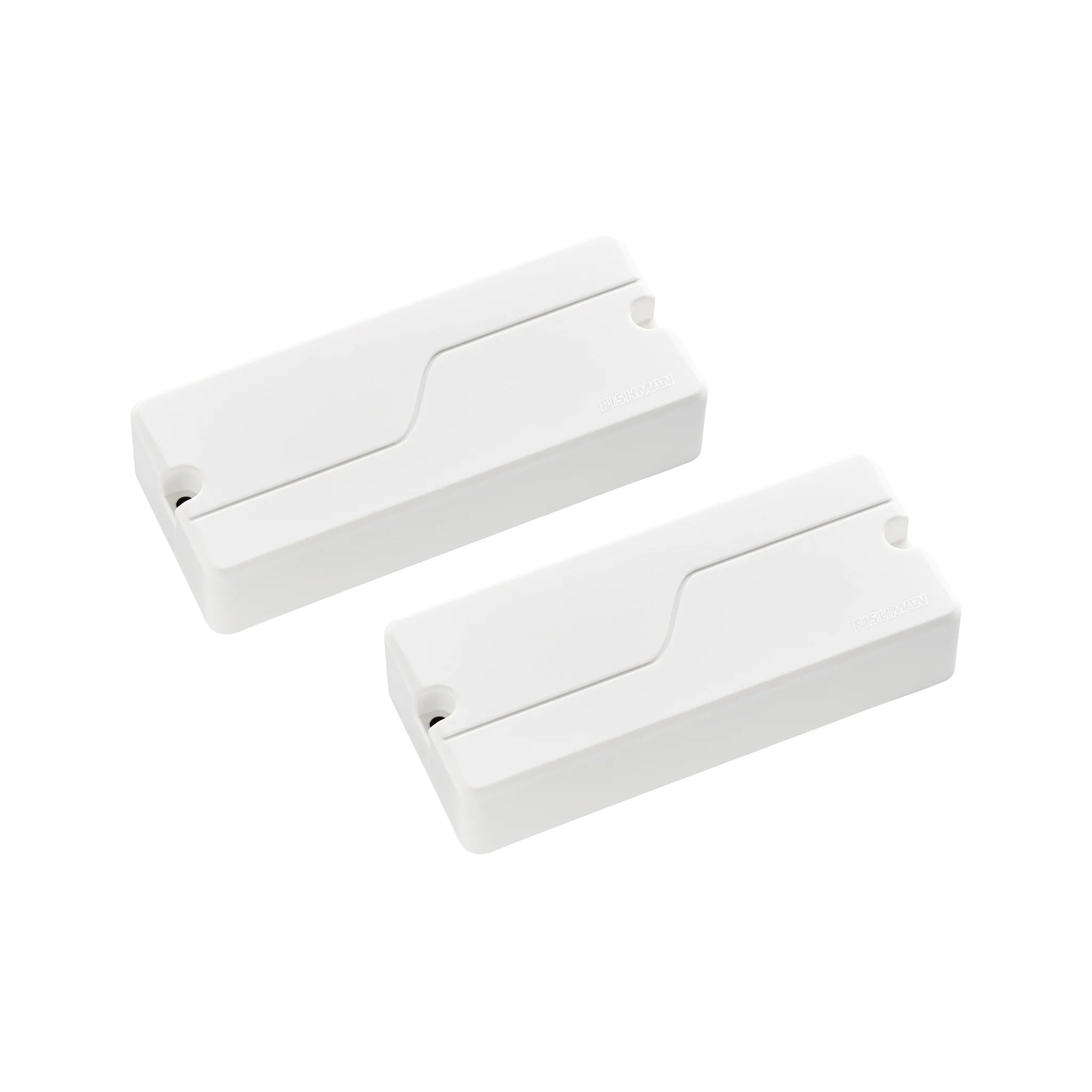 Fishman Fluence 5-String Bass Soapbar Pickup Set, White Plastic