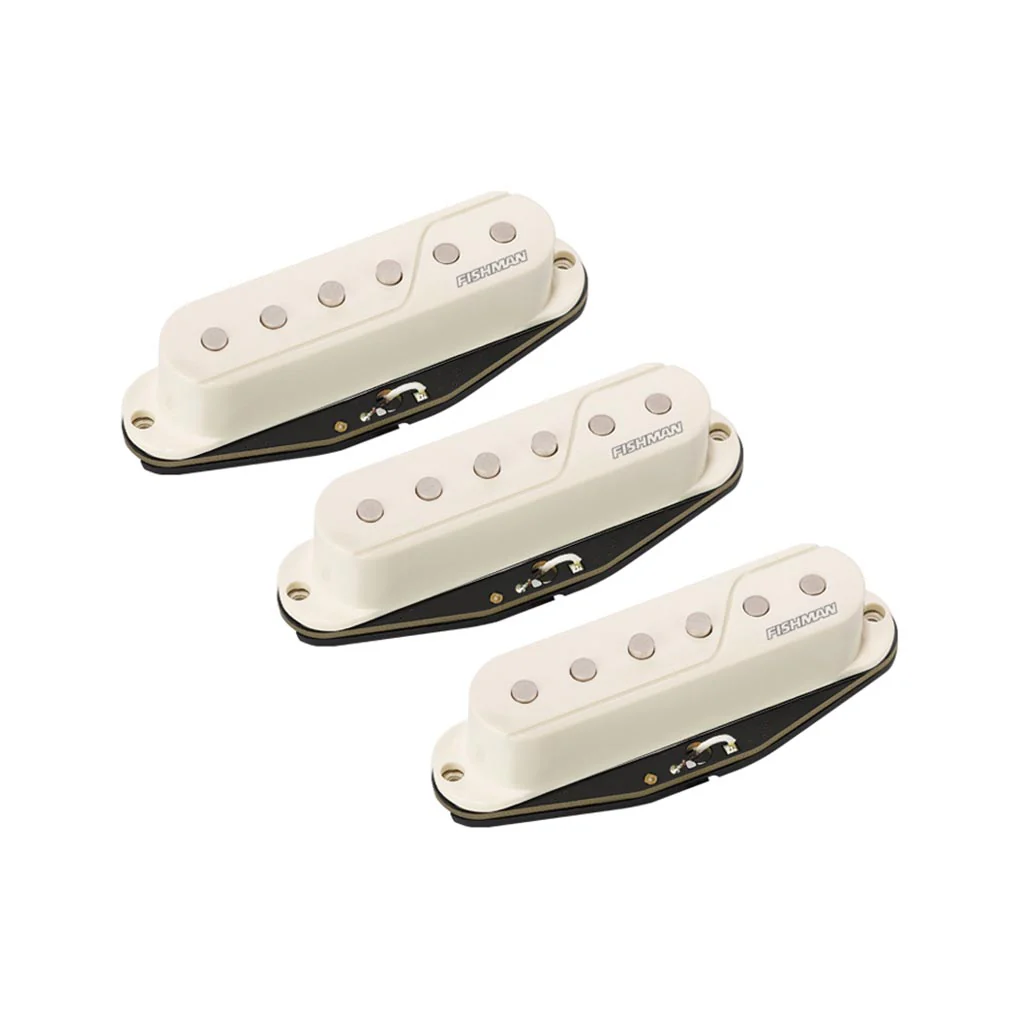 Fishman Fluence Single Width Stratocaster Pickup Set, White - Image 2