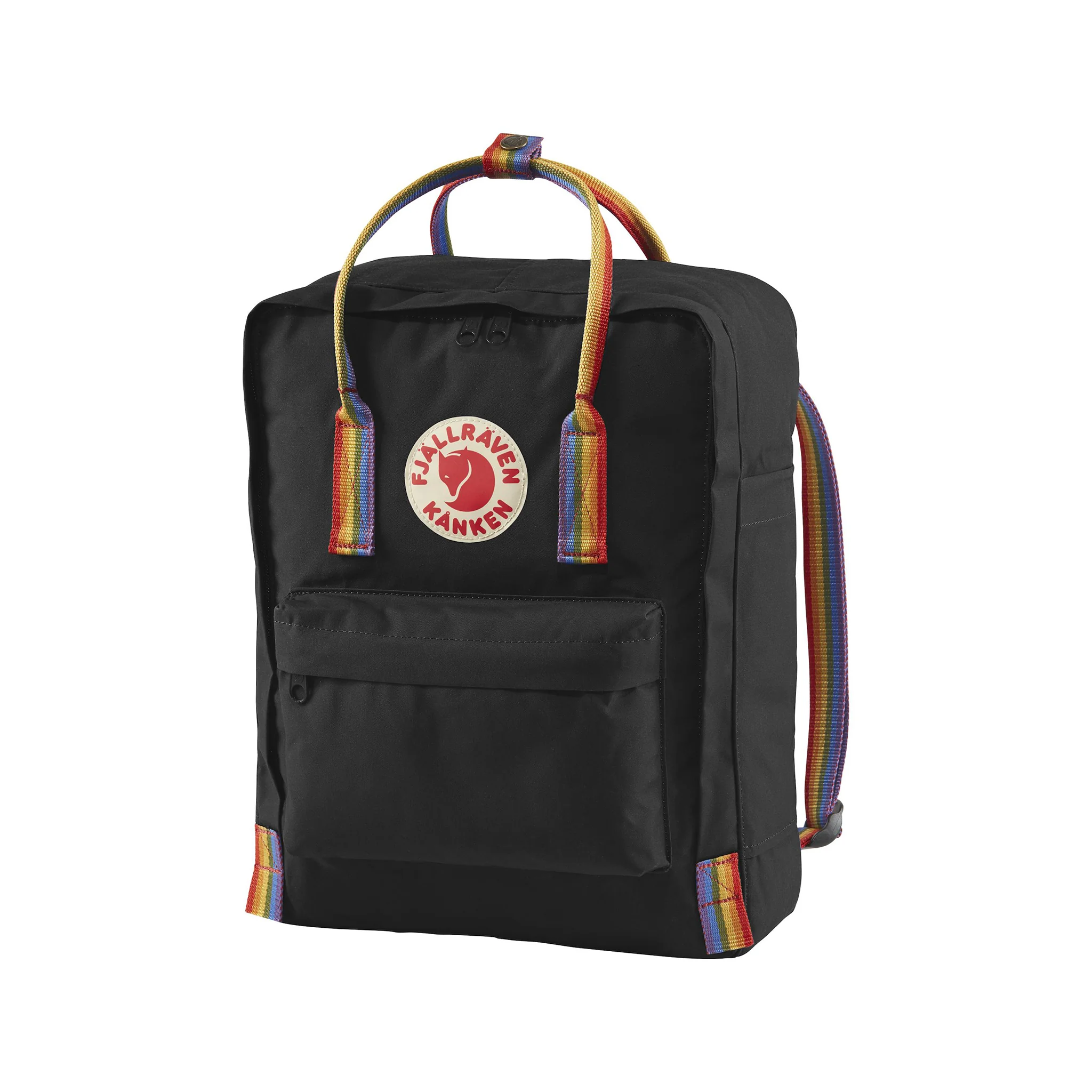 Fjallraven Kanken Rainbow, Black-Rainbow Pattern - Image 2