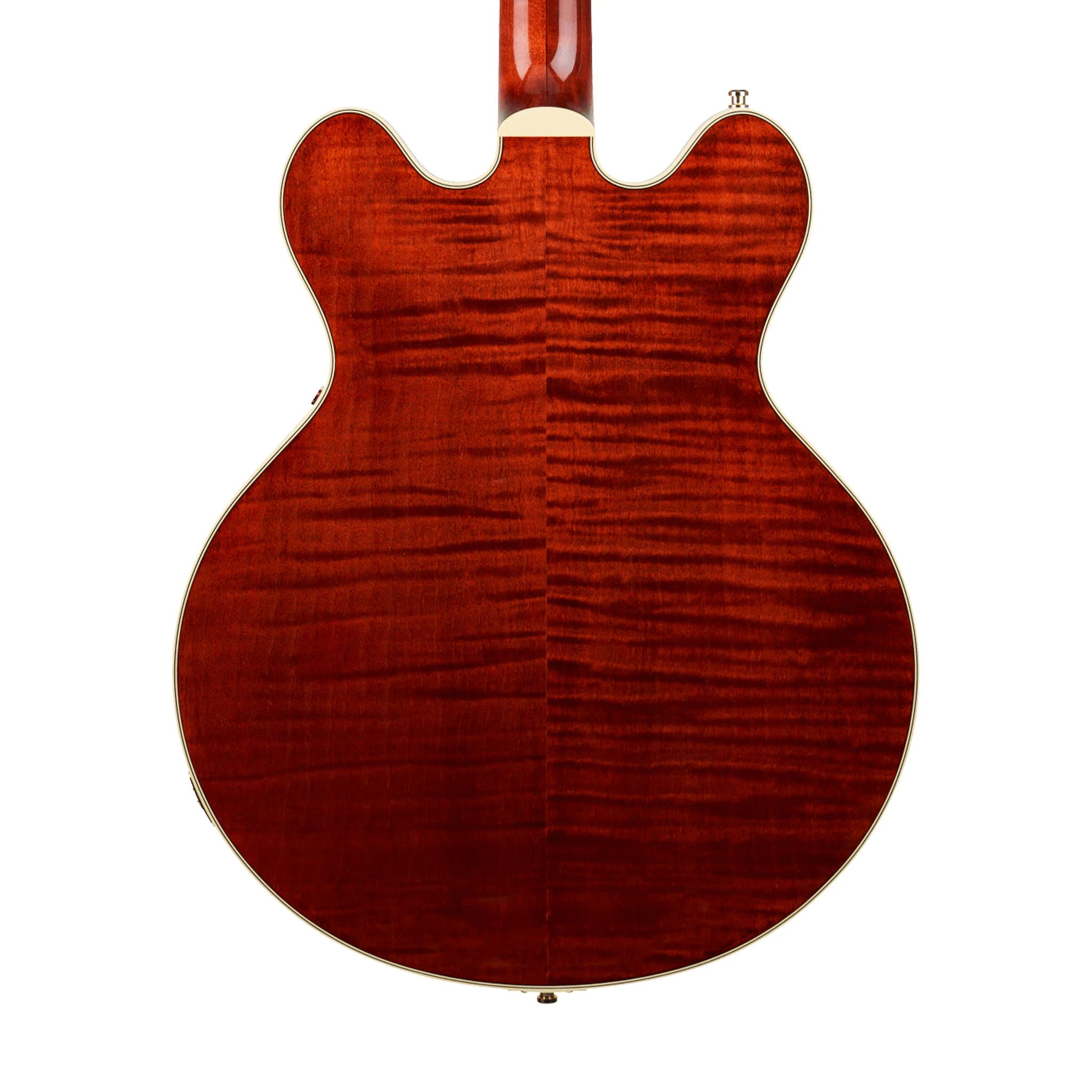 Gretsch Broadkaster LX Figured Center Block w/String-Thru Bigsby & Gold Hardware, Bourbon Stain - Image 4