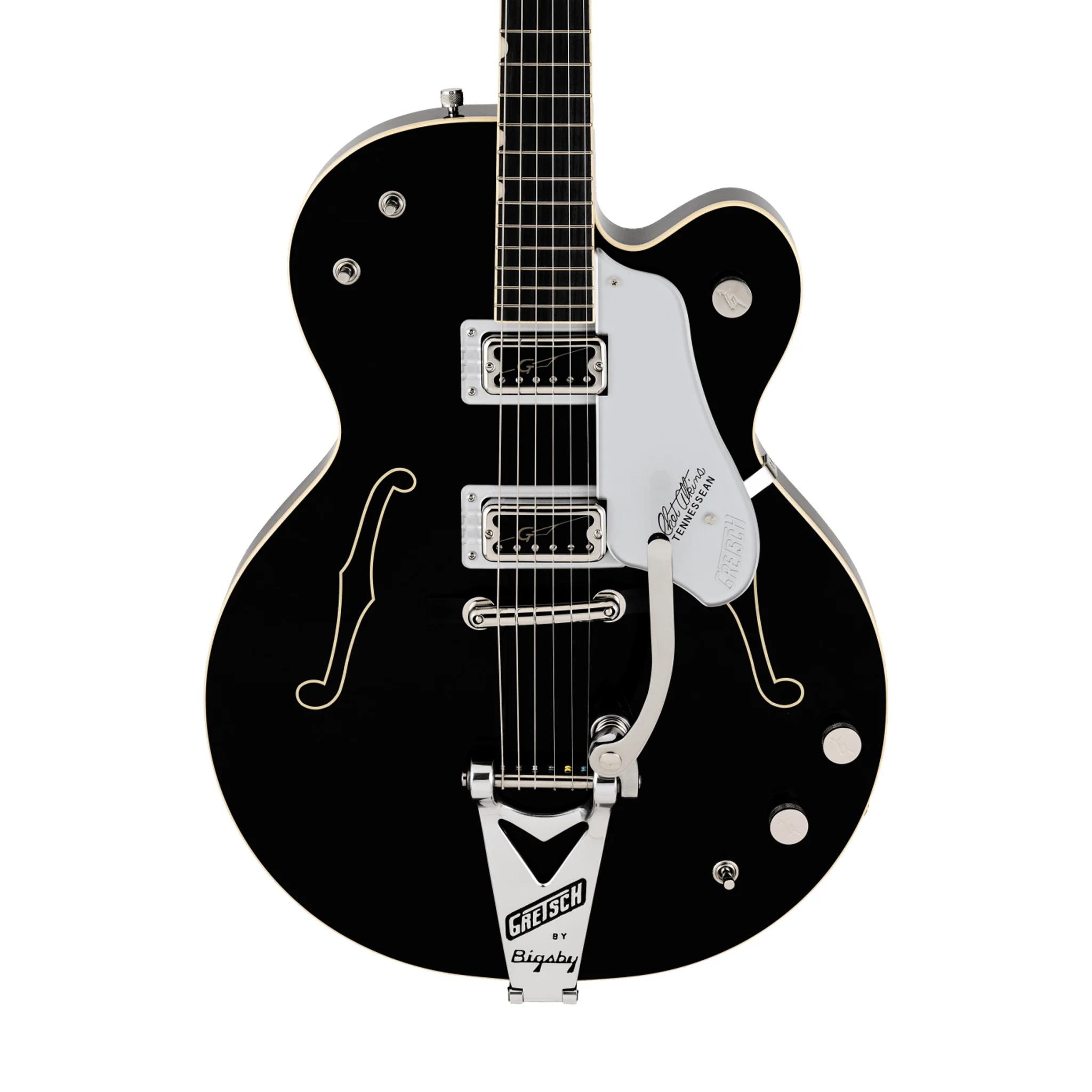 Gretsch FSR G6119T-62 Vintage Select Edition '62 Tennessean Hollow Body w/Bigsby, RW FB, Black - Image 2
