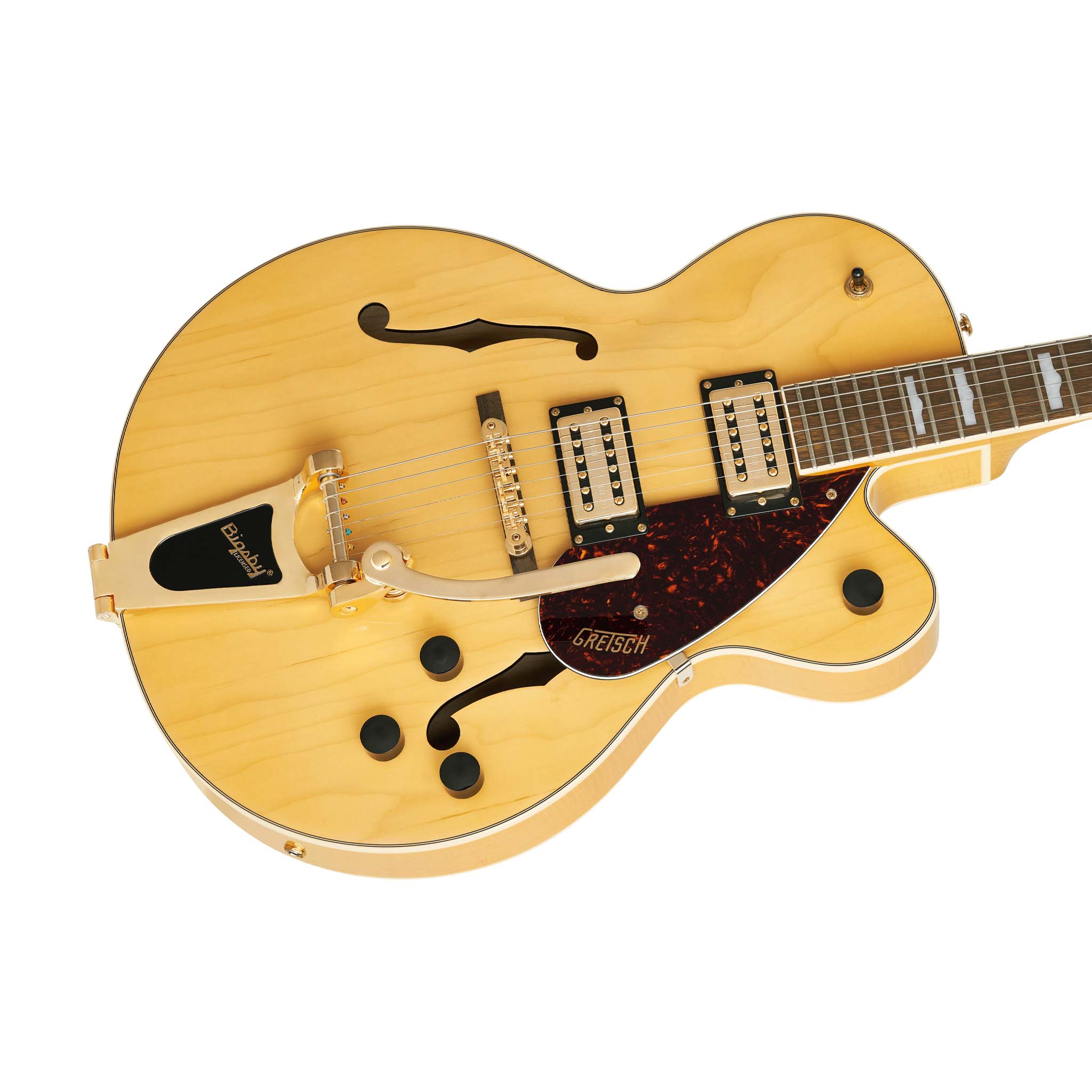 Gretsch G2410TG Streamliner Hollow Body Single-Cut Electric Guitar, Laurel FB, Village Amber - Image 5