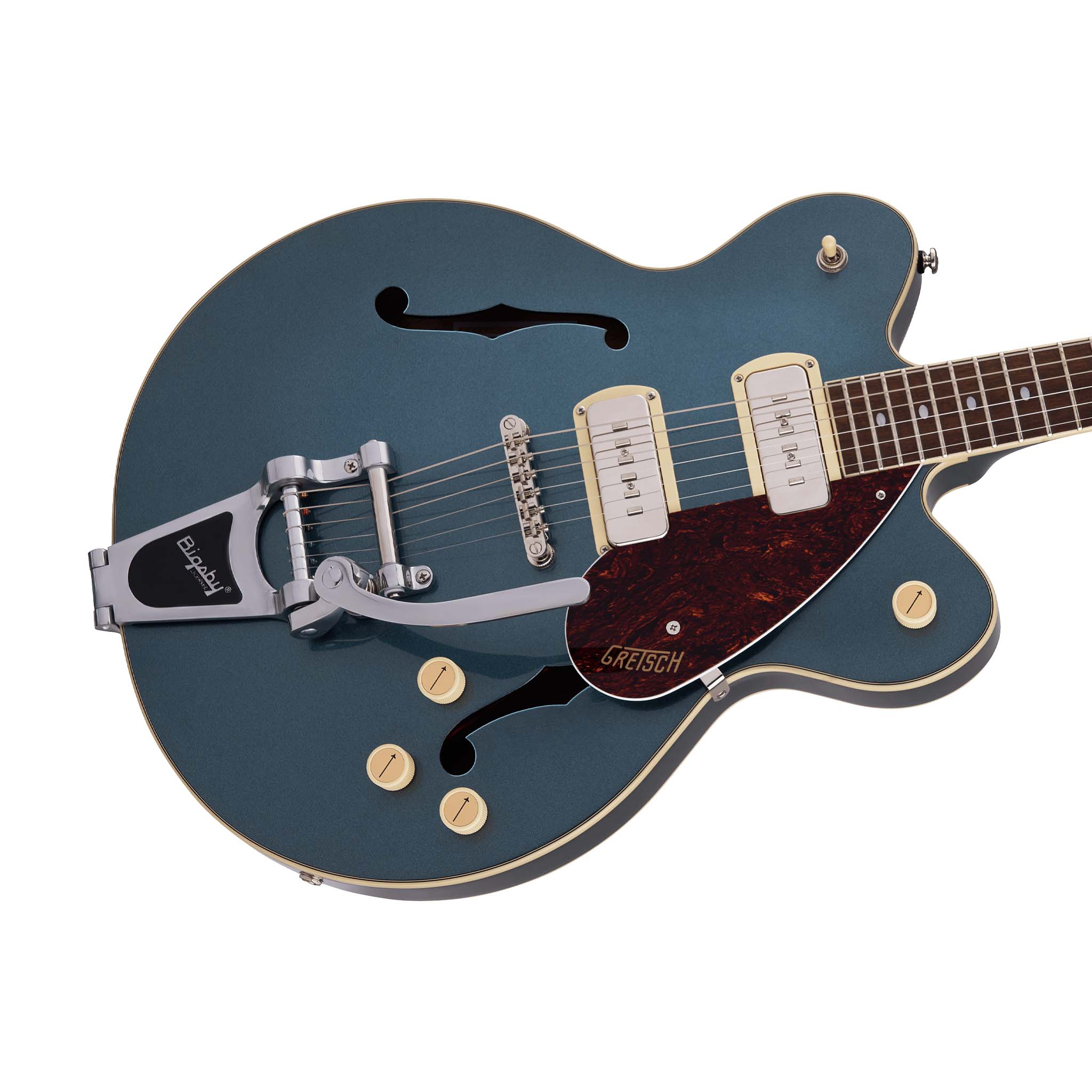 Gretsch G2622T-P90 Streamliner Center Block Double-Cut Electric Guitar, Laurel FB, Gunmetal - Image 5