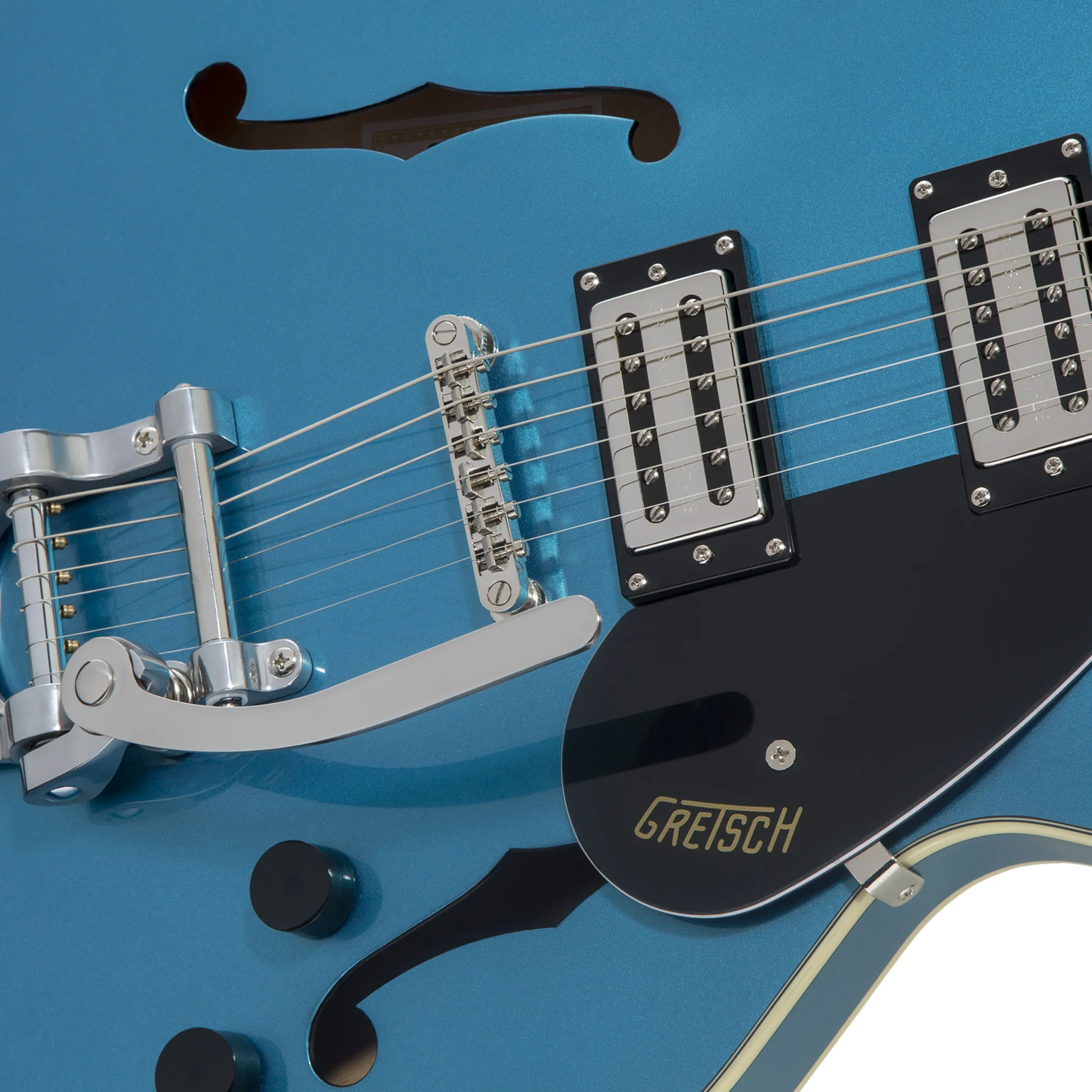 Gretsch G2622T Streamliner Centre Block Guitar w/Bigsby, Riviera Blue - Image 6